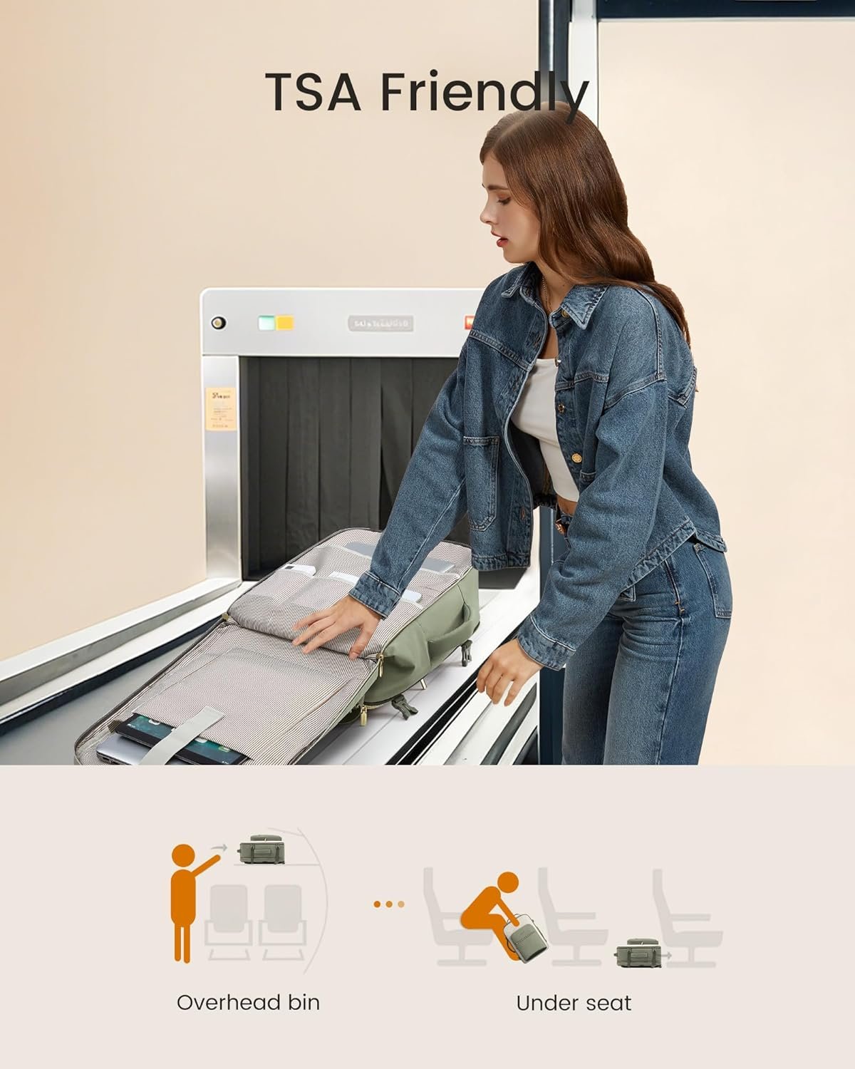 LOVEVOOK 40L Travel Backpack for Women & Men, Airl... - Image 5