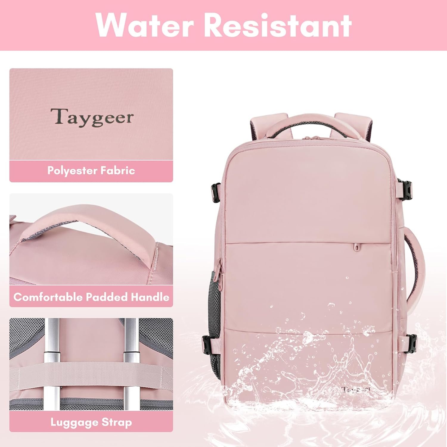 Taygeer Travel Backpack for Women, Carry On Backpa... - Image 8