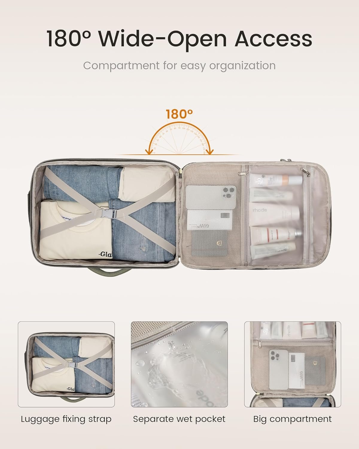 LOVEVOOK 40L Travel Backpack for Women & Men, Airl... - Image 7