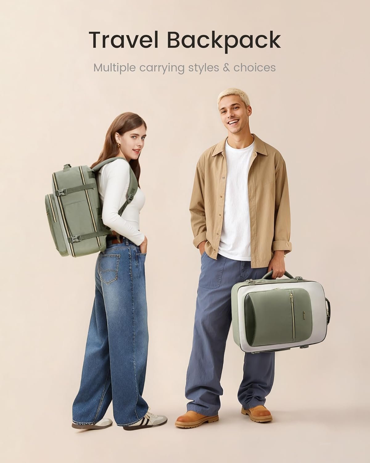 LOVEVOOK 40L Travel Backpack for Women & Men, Airl... - Image 8