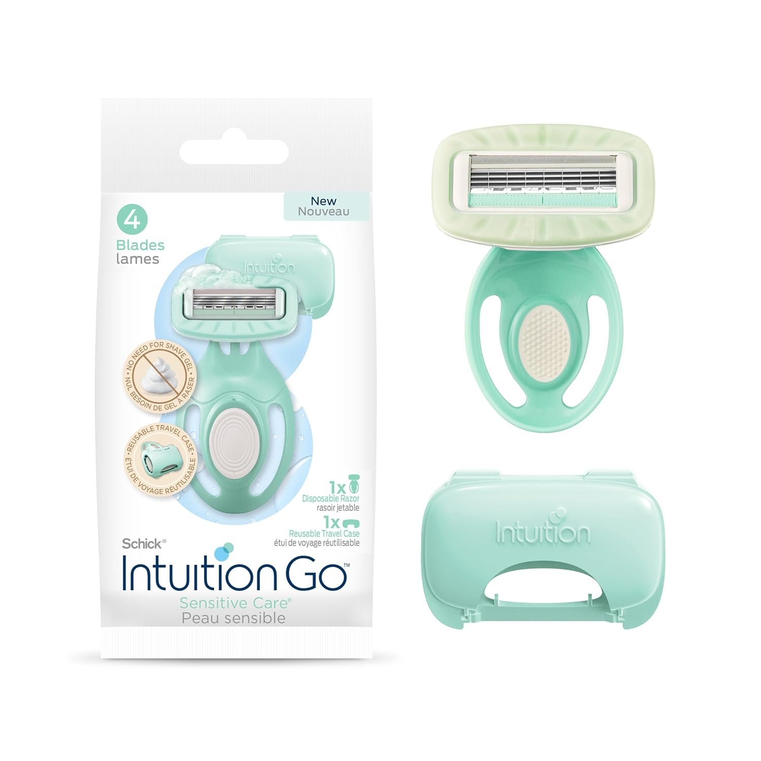 Schick Intuition Go Disposable Razor for Sensitive... - Image 2