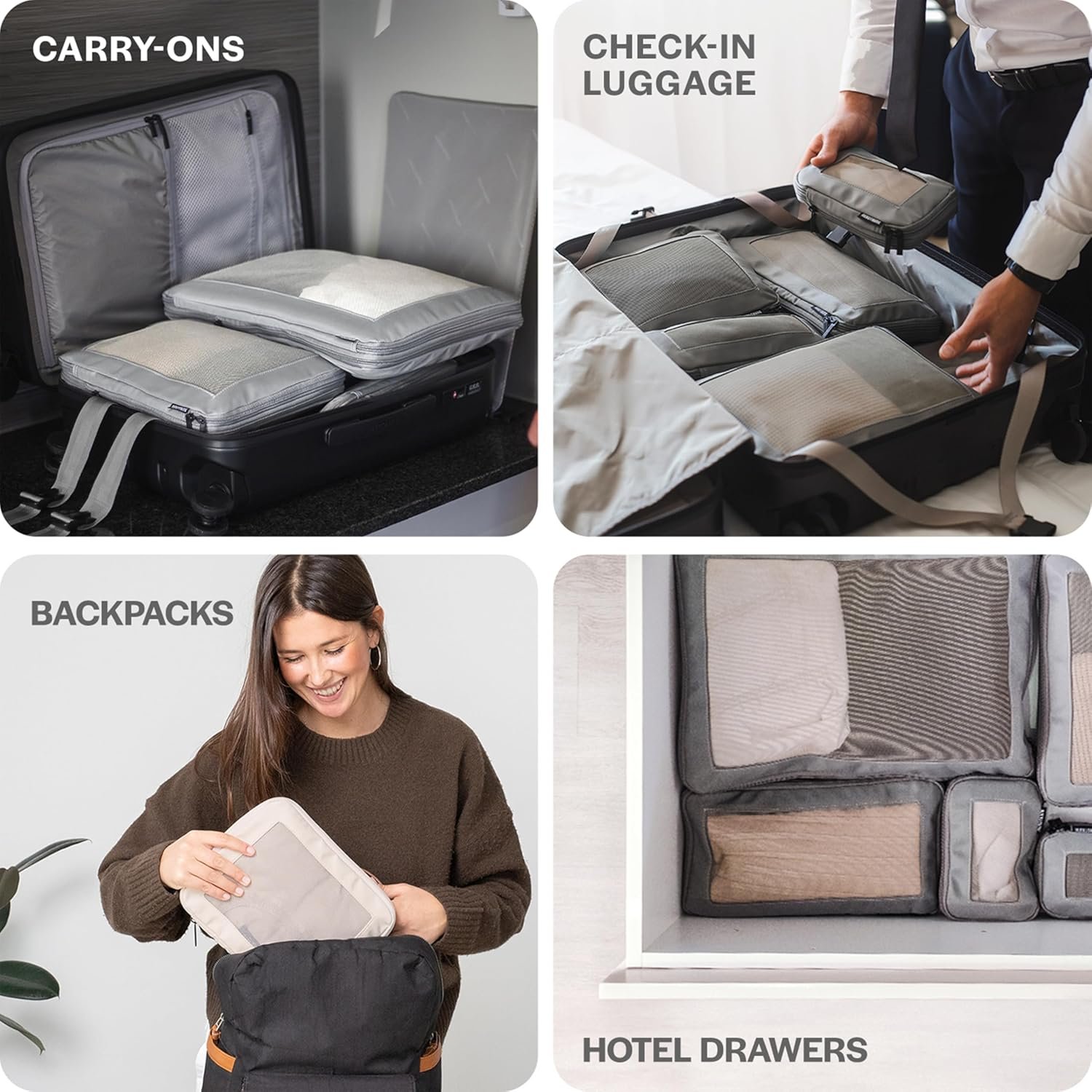 Aerotrunk Compression Packing Cubes for Travel - L... - Image 8