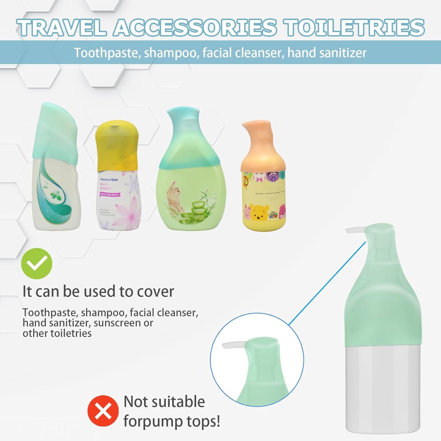 Silicone Bottle Covers Travel Essentials for Women... - Image 4