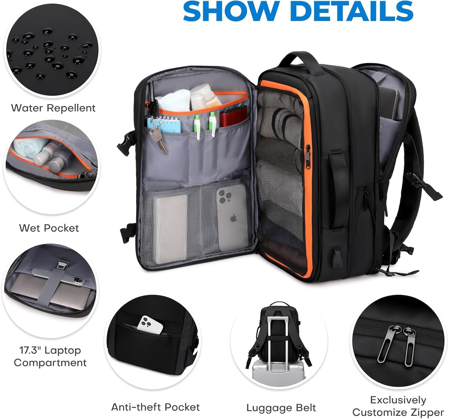Carry On Travel Backpack for Airplanes | 35L Suitc... - Image 5