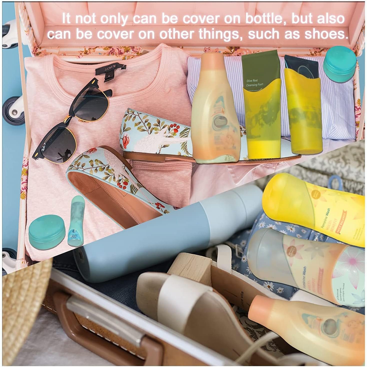Silicone Bottle Covers Travel Essentials for Women... - Image 3