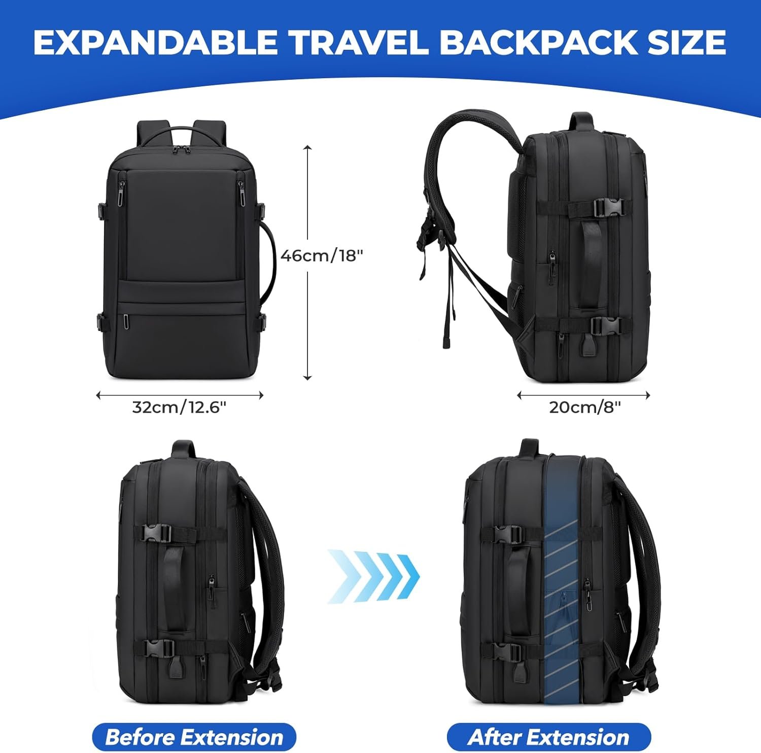 Carry On Travel Backpack for Airplanes | 35L Suitc... - Image 4