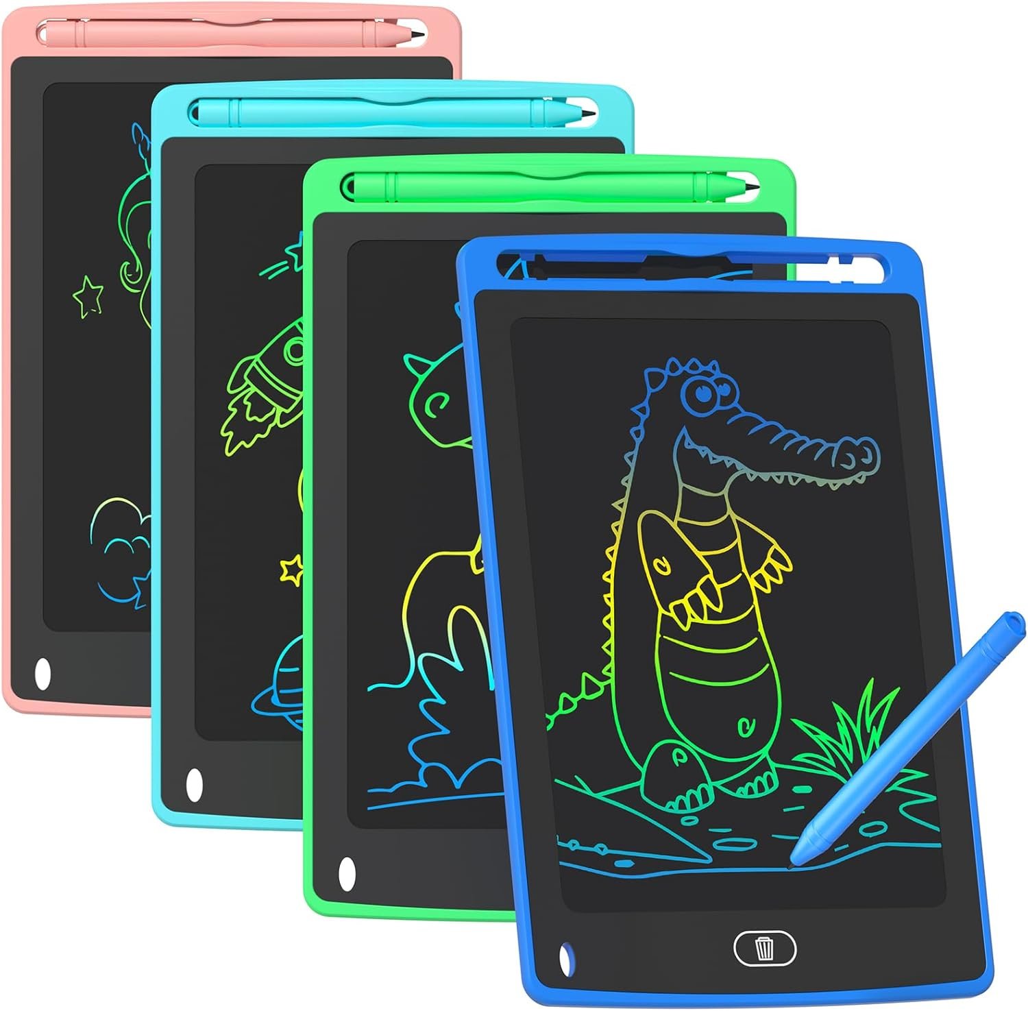 4 Pack LCD Writing Tablet for Kids, 8.5 Inch Color... - Image 2