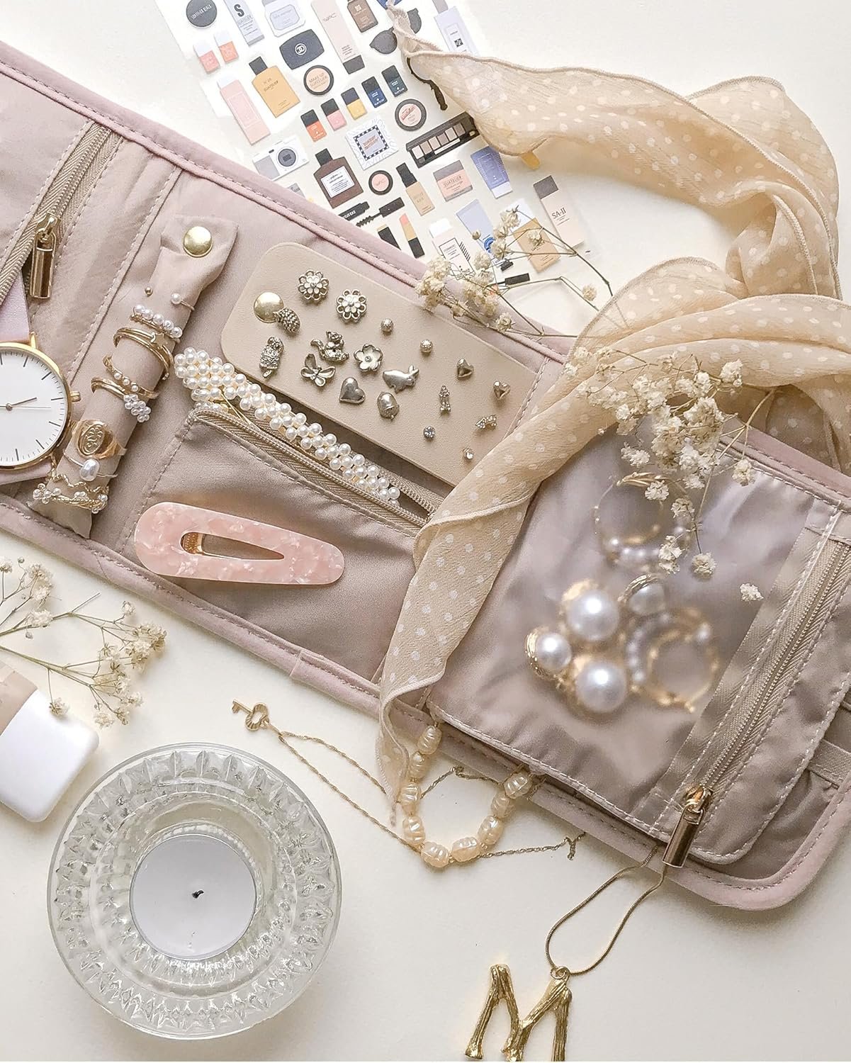 BAGSMART Travel Jewelry Organizer Case Foldable Sm... - Image 9