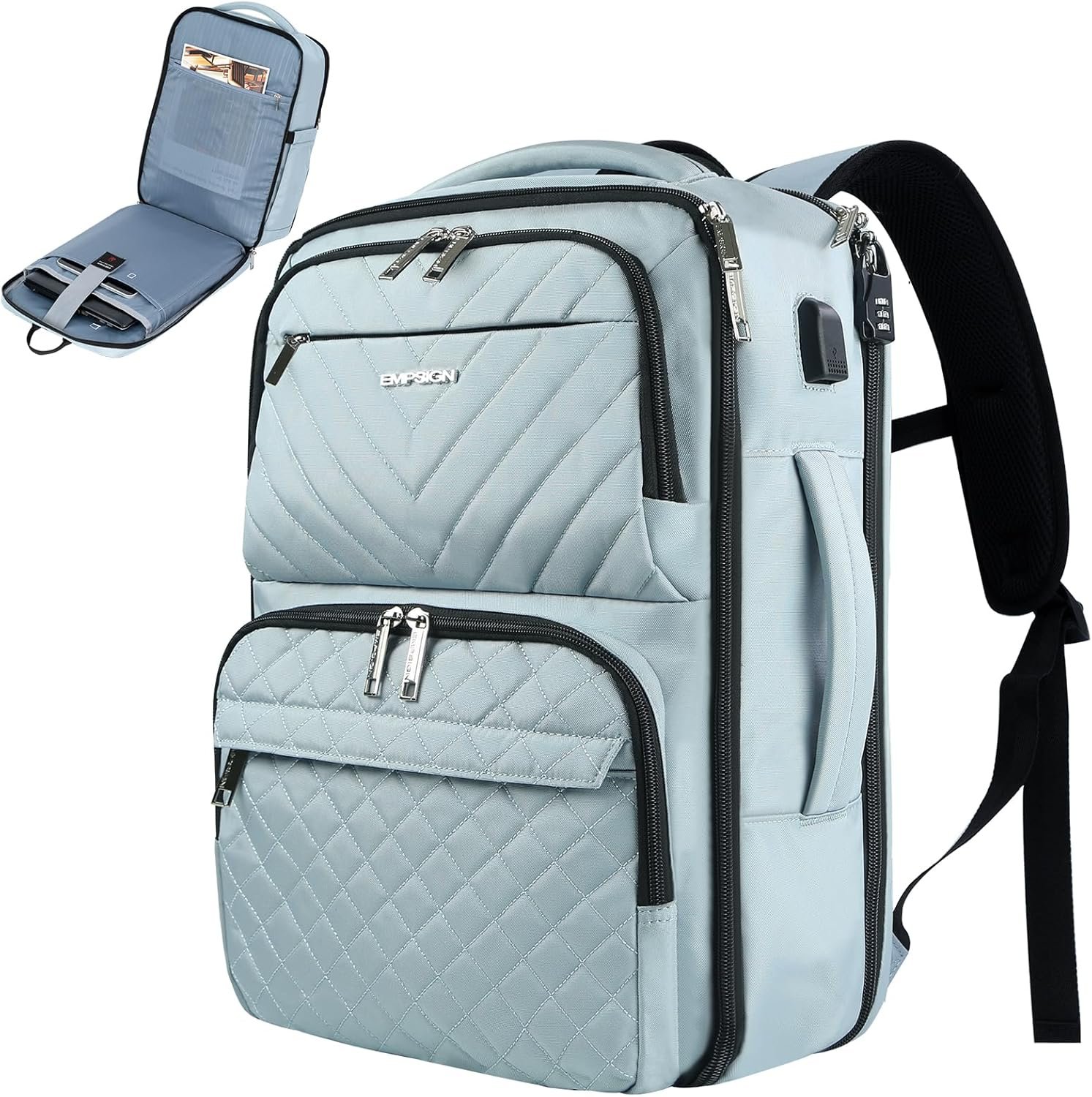 EMPSIGN Carry on Travel Backpack for Women & Men, ... - Image 2