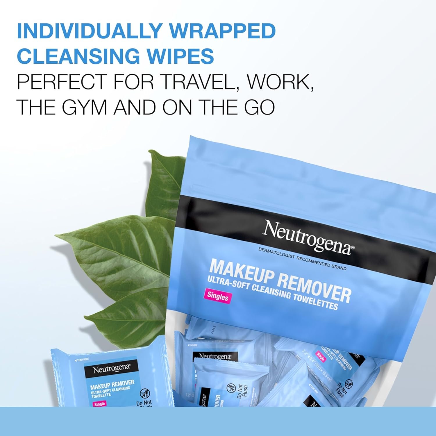 Neutrogena Makeup Remover Wipes, Daily Single Face... - Image 3