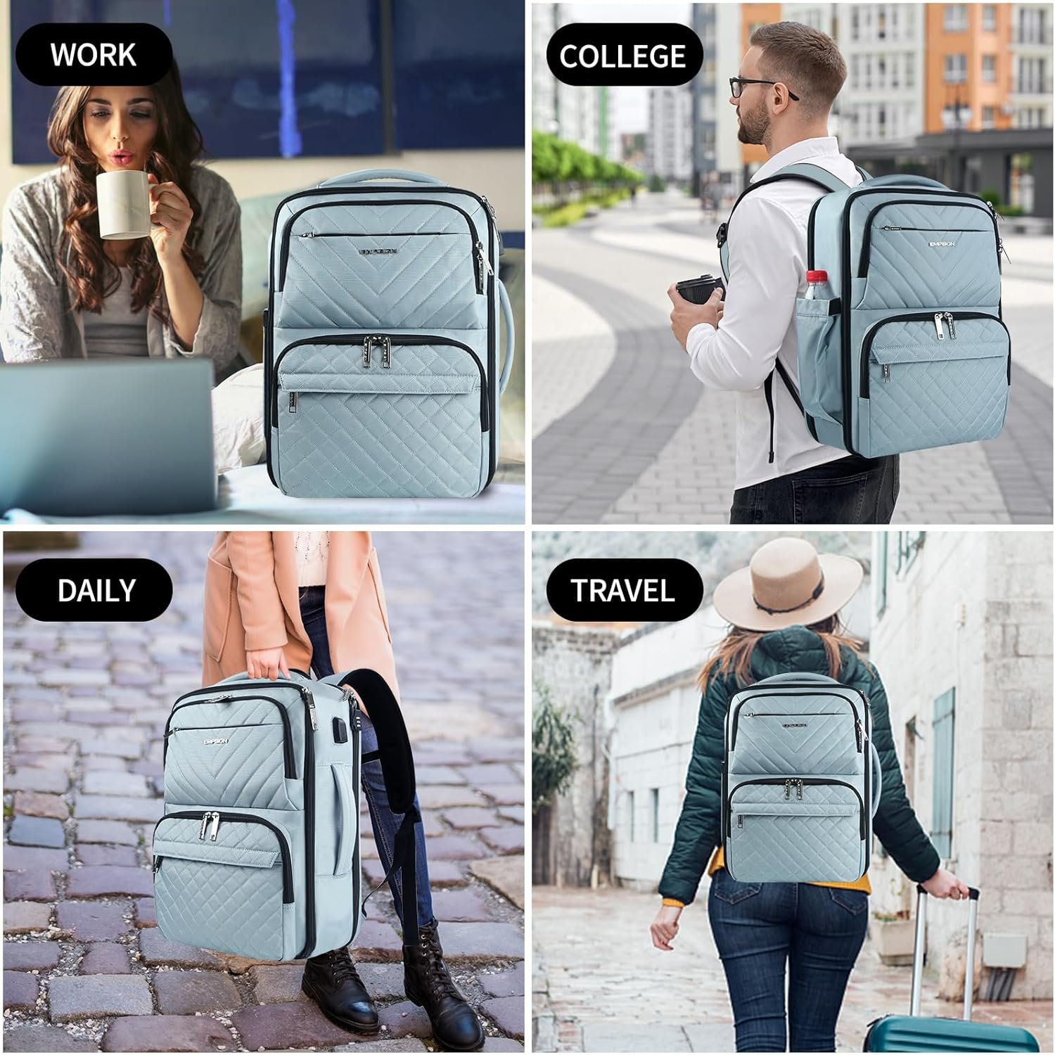 EMPSIGN Carry on Travel Backpack for Women & Men, ... - Image 8