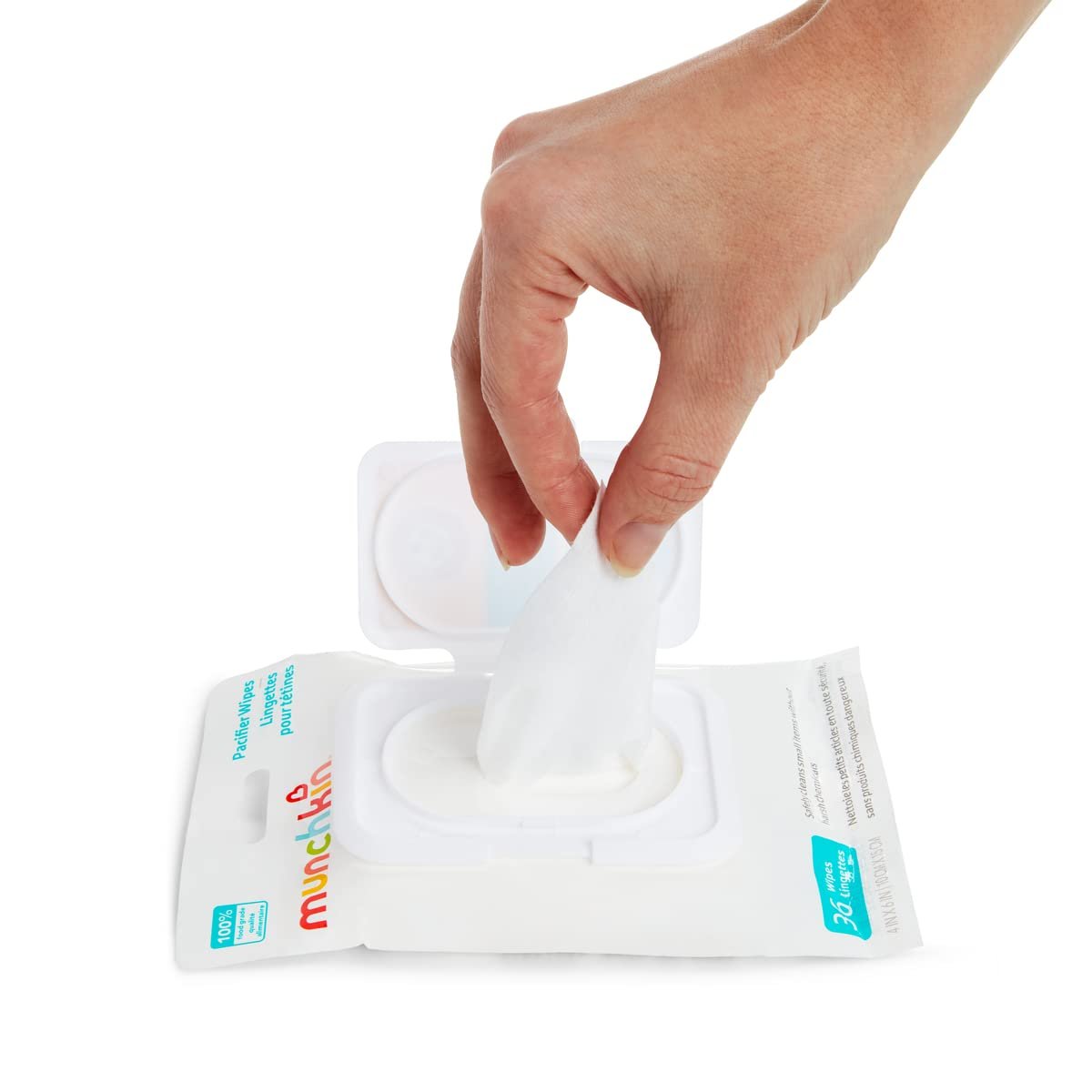 Munchkin Arm & Hammer Pacifier Wipes - Safely Clea... - Image 3