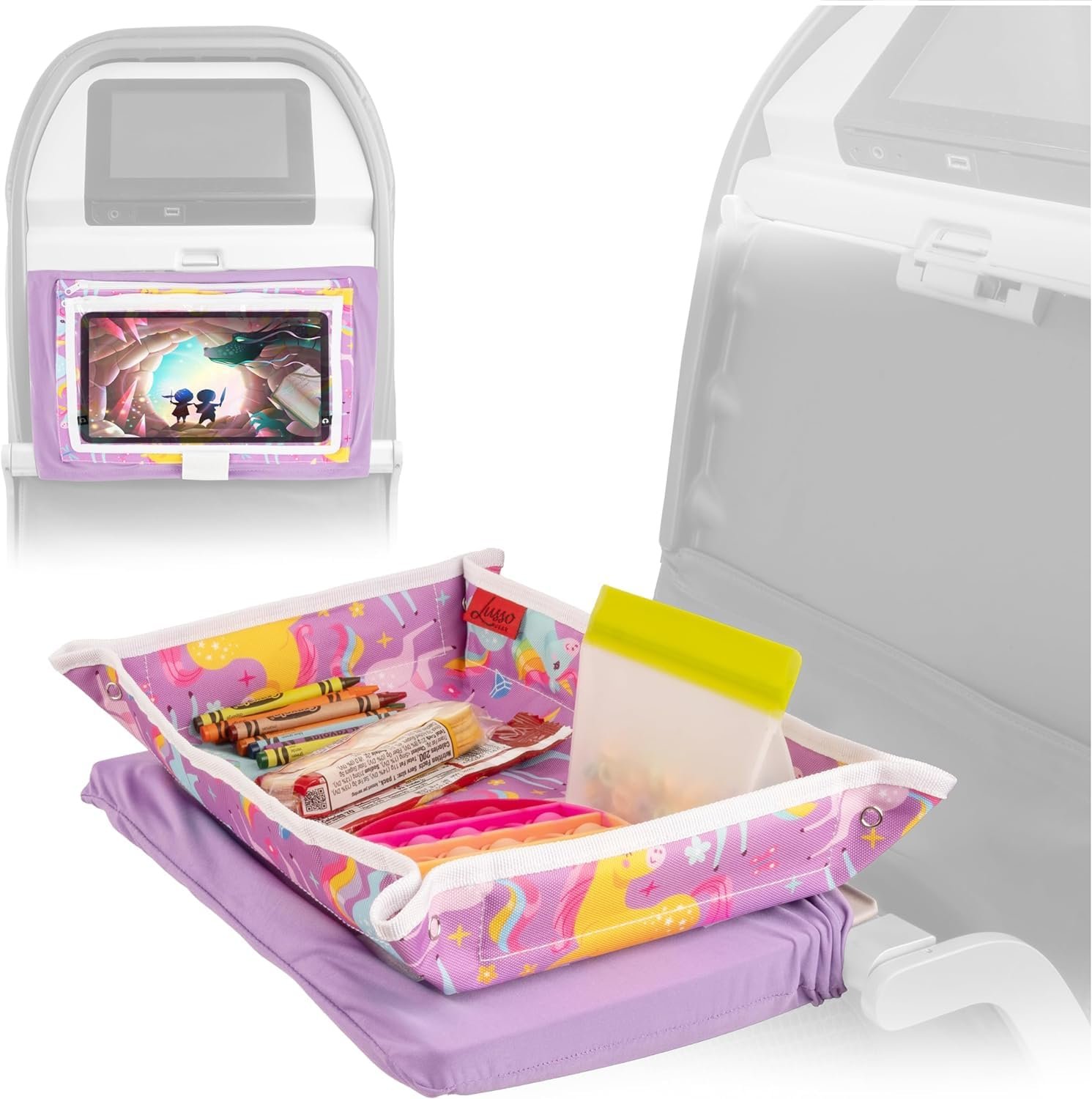 Lusso Gear Airplane Tray Table Cover - Organize Ki... - Image 2