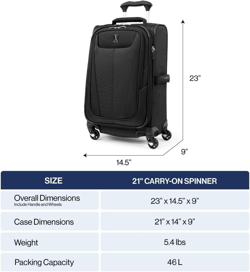 Travelpro Maxlite 5 Softside Expandable Luggage wi... - Image 3