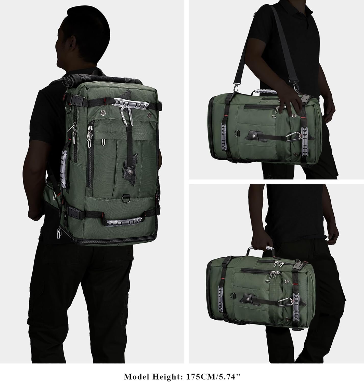 WITZMAN Travel Backpack for Men Large Duffle Lugga... - Image 3