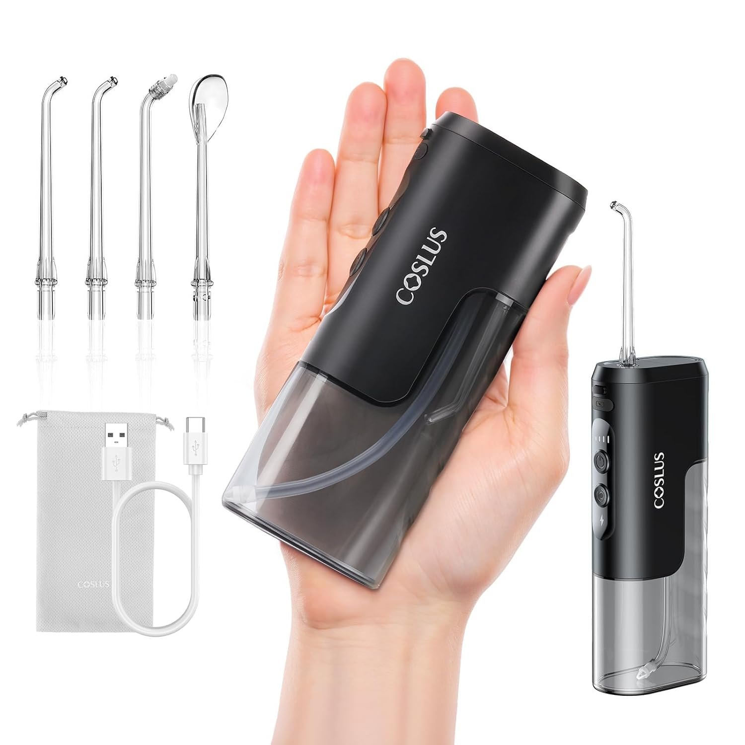 COSLUS T40 Mini Water Flosser for Travel: Portable... - Image 2