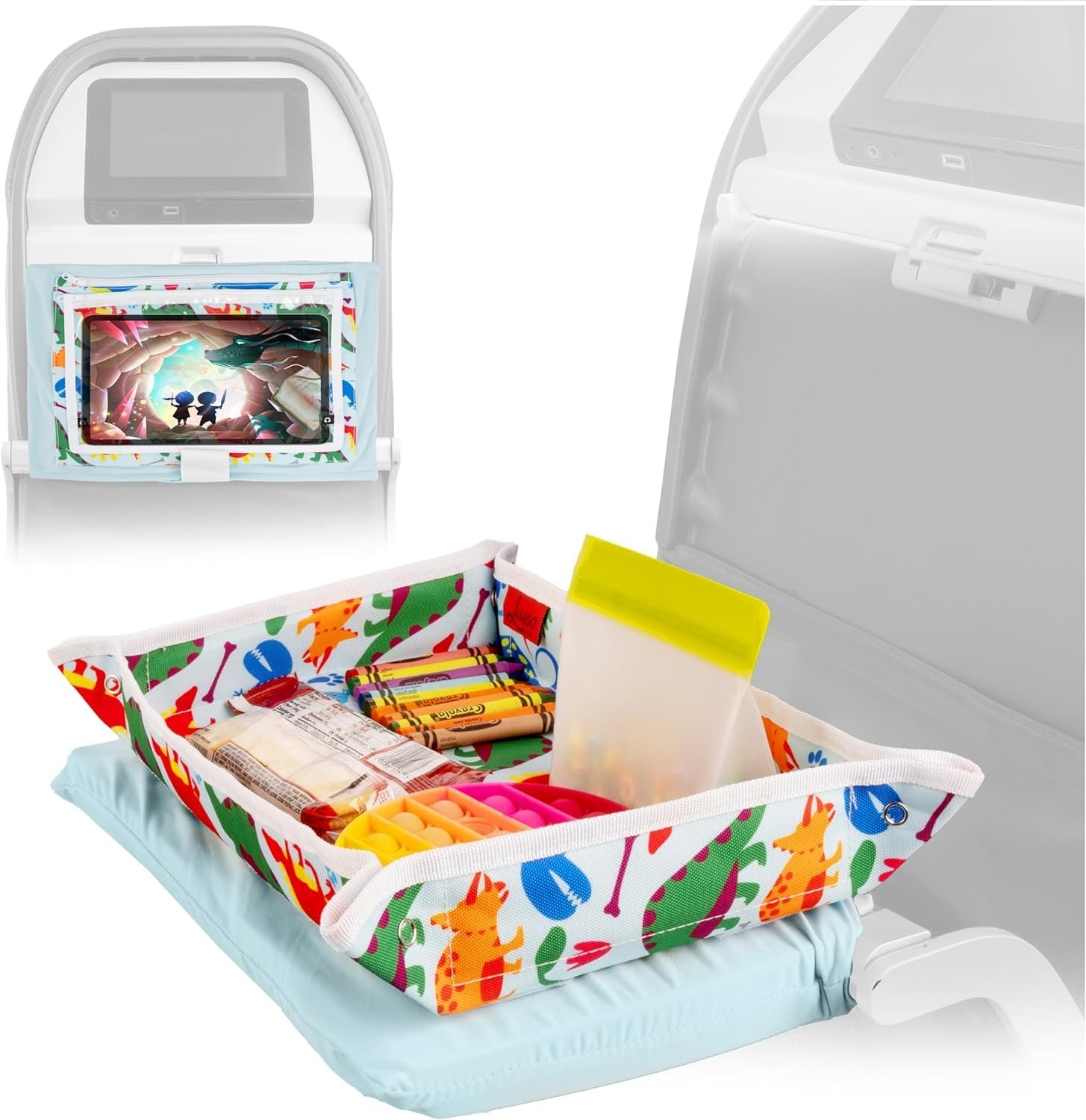 Lusso Gear Kids Airplane Tray Table Cover - Storag... - Image 2