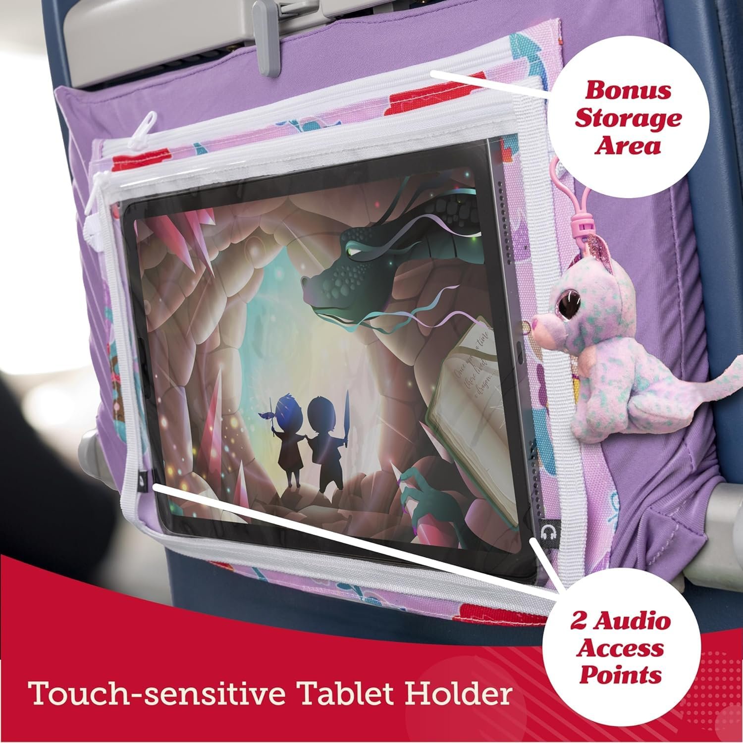 Lusso Gear Kids Airplane Tray Table Cover - Storag... - Image 6