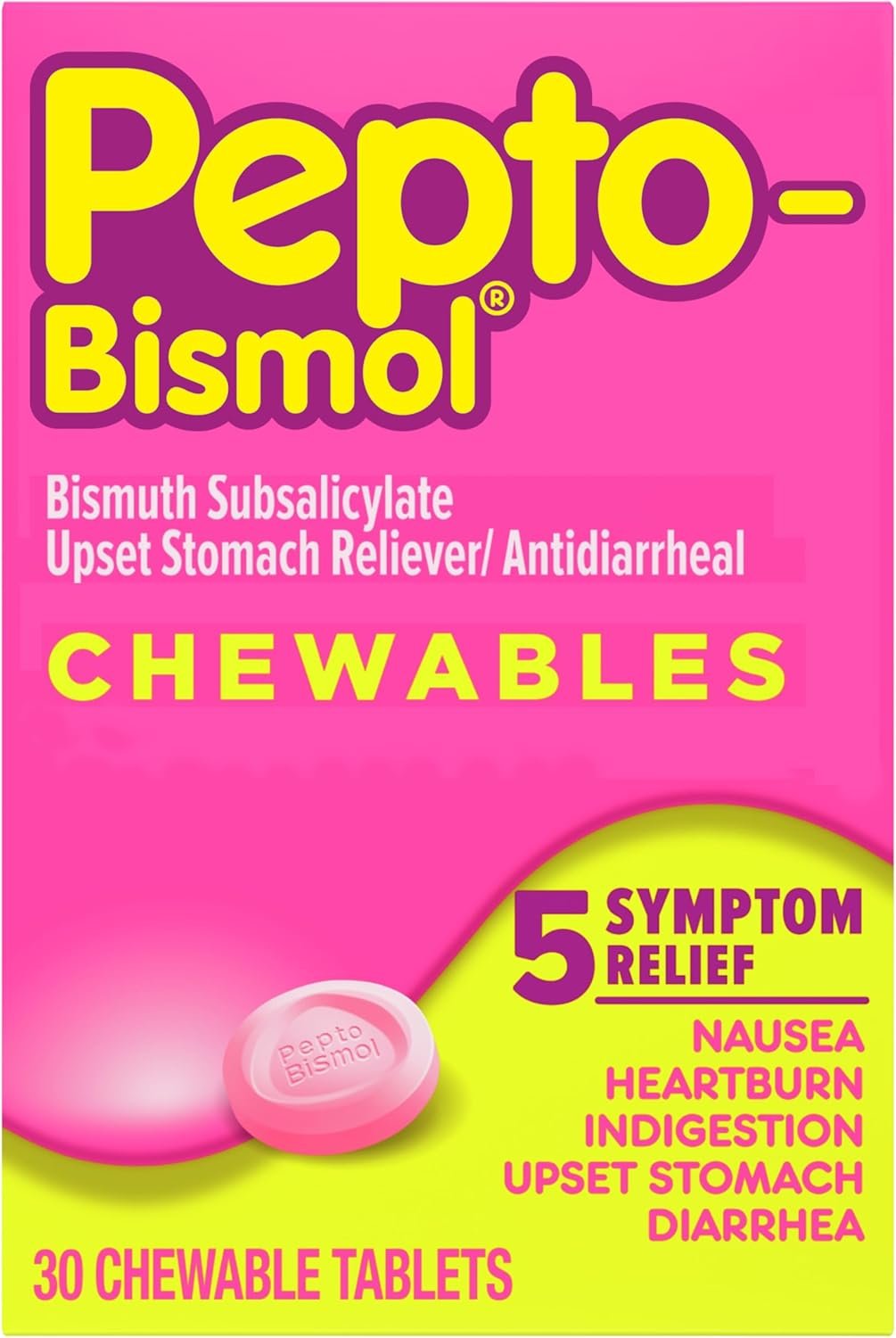Pepto Bismol Chewable Tablets, Upset Stomach Relie... - Image 8