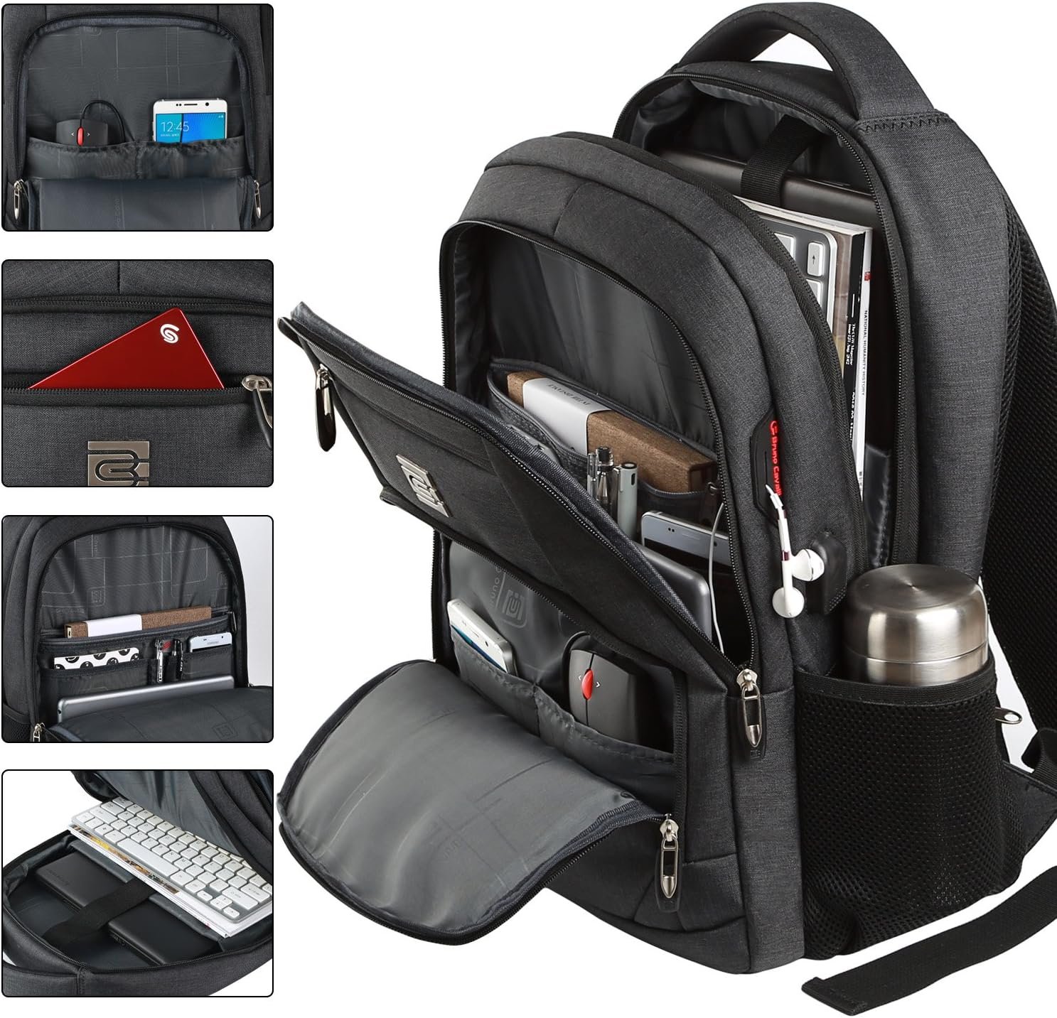 Volher Laptop Backpack,Business Travel Anti Theft ... - Image 3