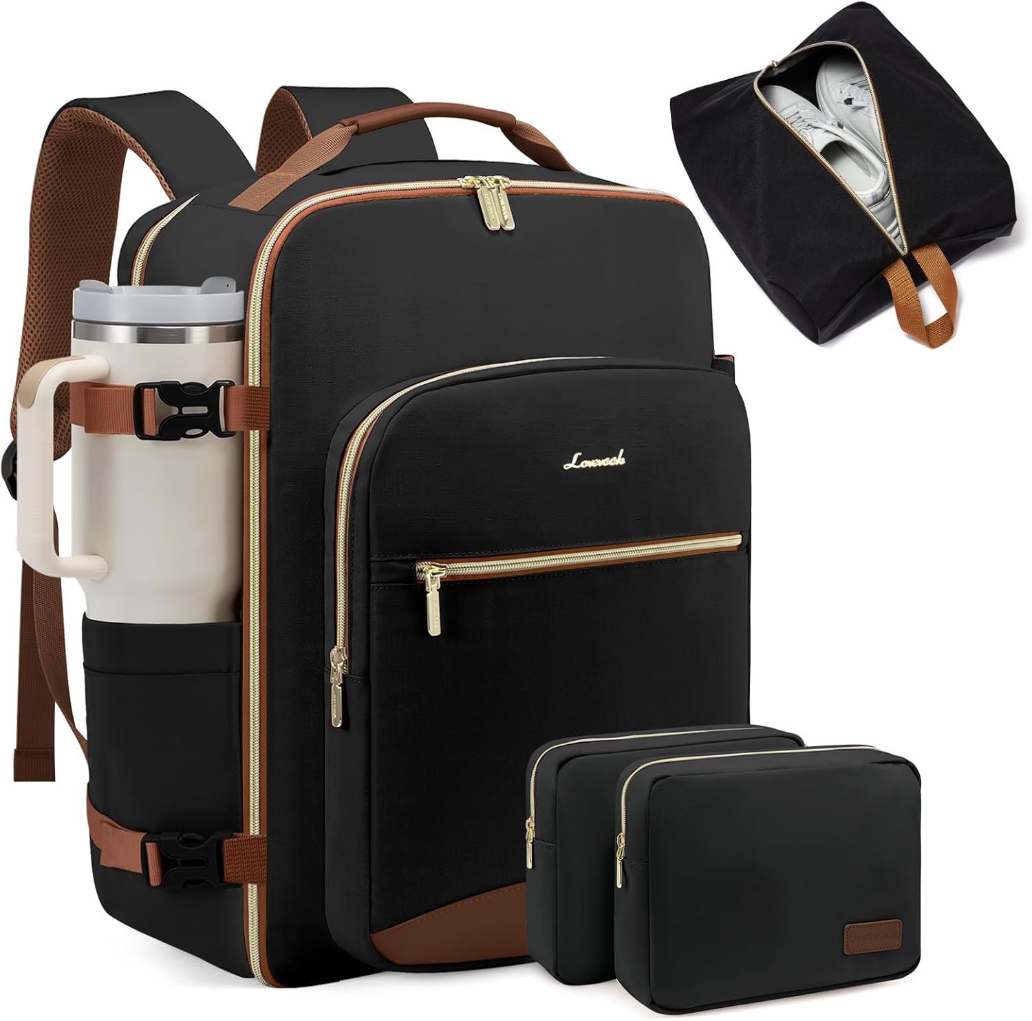 LOVEVOOK 40L Large Travel Backpack for Women Men, ... - Image 2