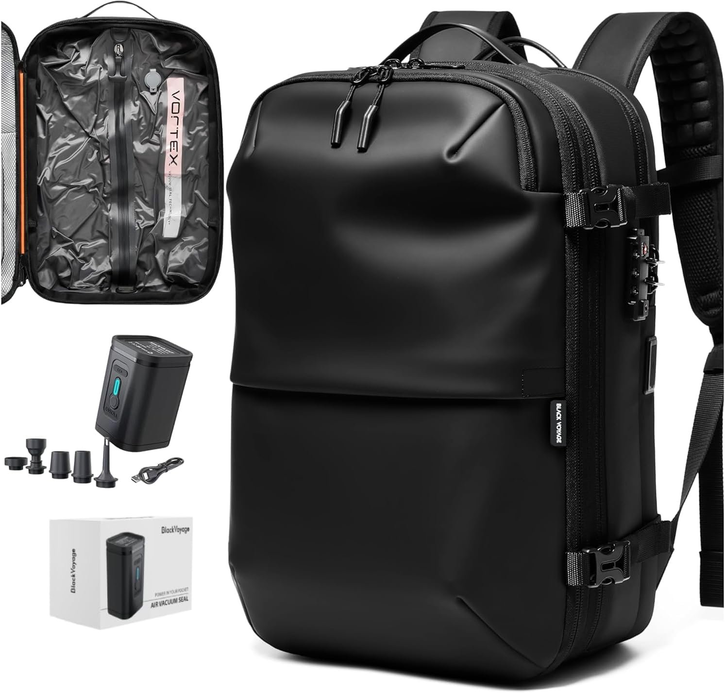BlackVoyage Vortex Vacuum Seal Travel Backpack 60L... - Image 2