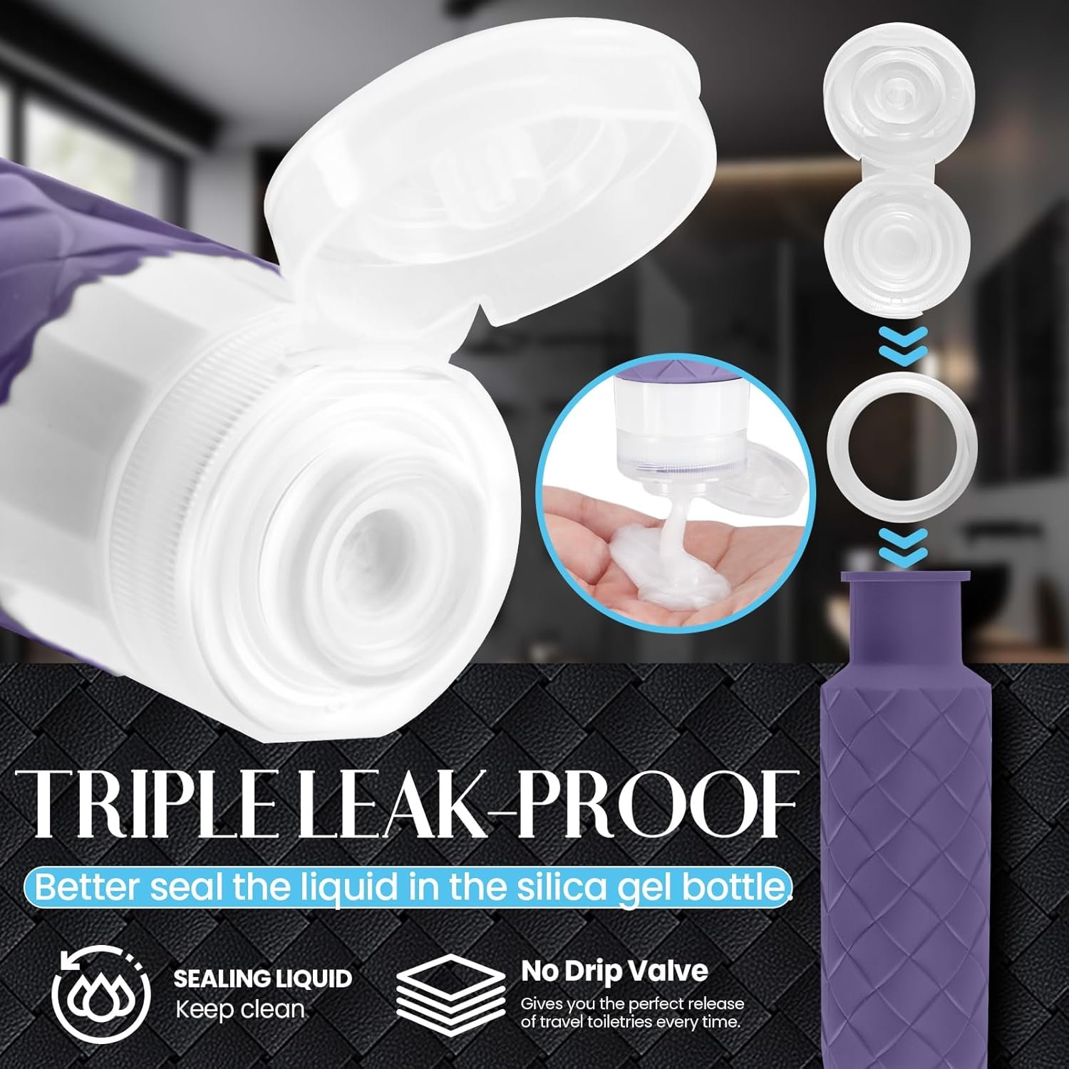 Silevoler Travel Bottles for Toiletries, TSA Appro... - Image 6