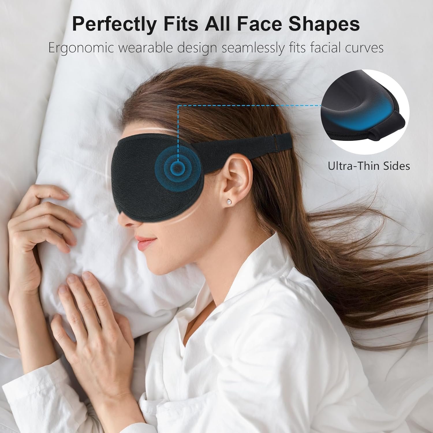Gritin 100% Blackout Sleep Eye Mask for Women Men,... - Image 5