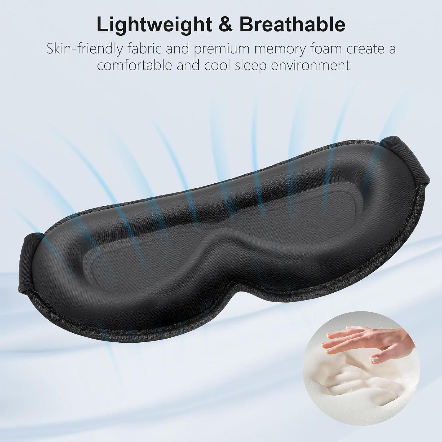 Gritin 100% Blackout Sleep Eye Mask for Women Men,... - Image 7