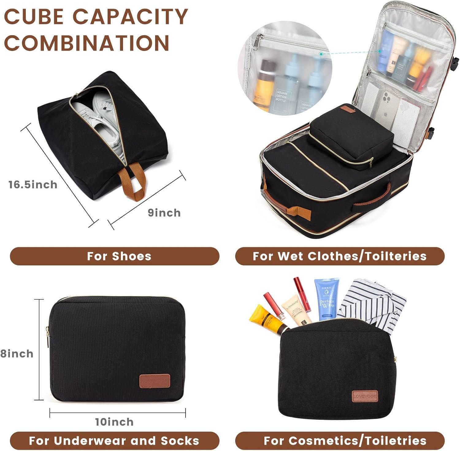 LOVEVOOK 40L Large Travel Backpack for Women Men, ... - Image 6