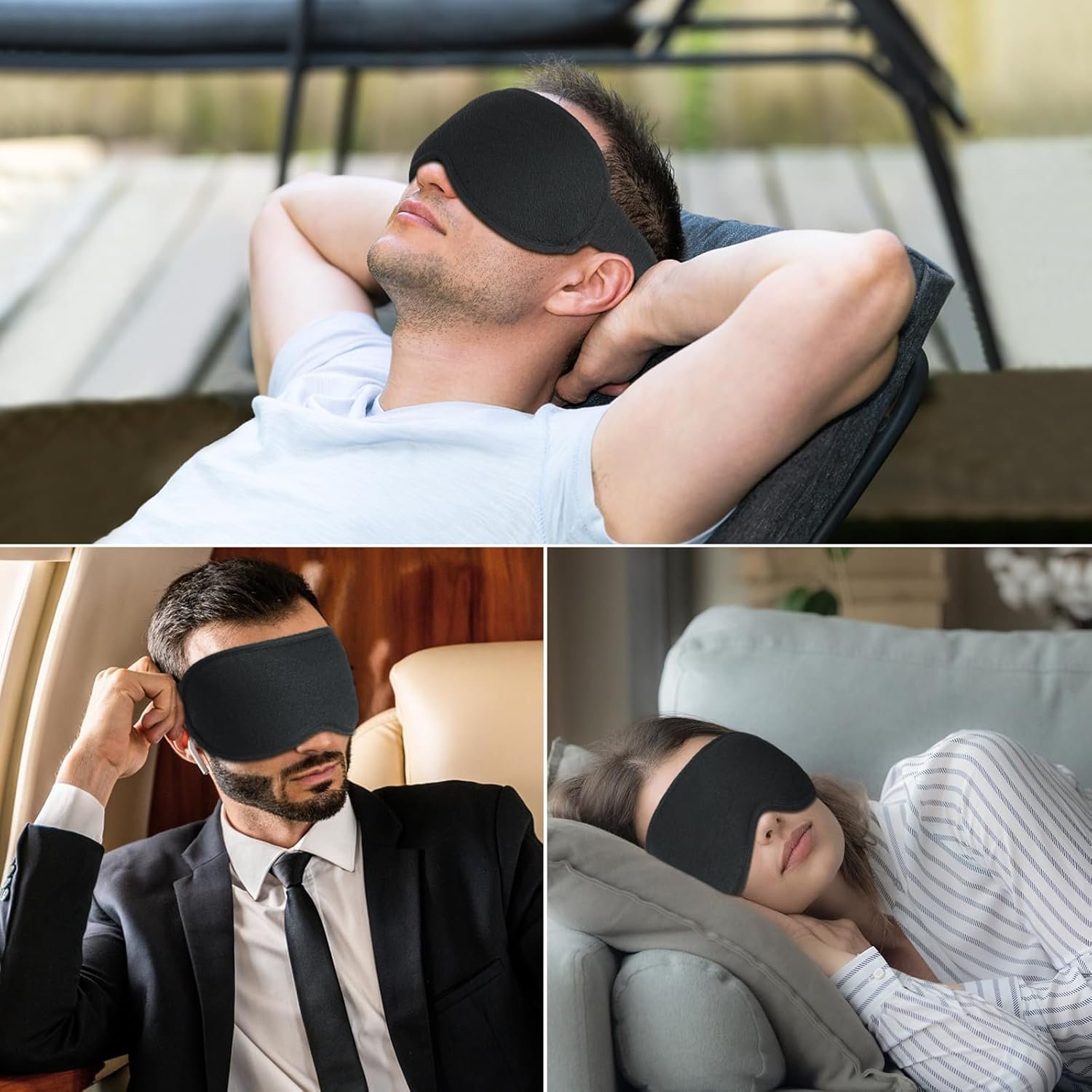 Gritin 100% Blackout Sleep Eye Mask for Women Men,... - Image 9