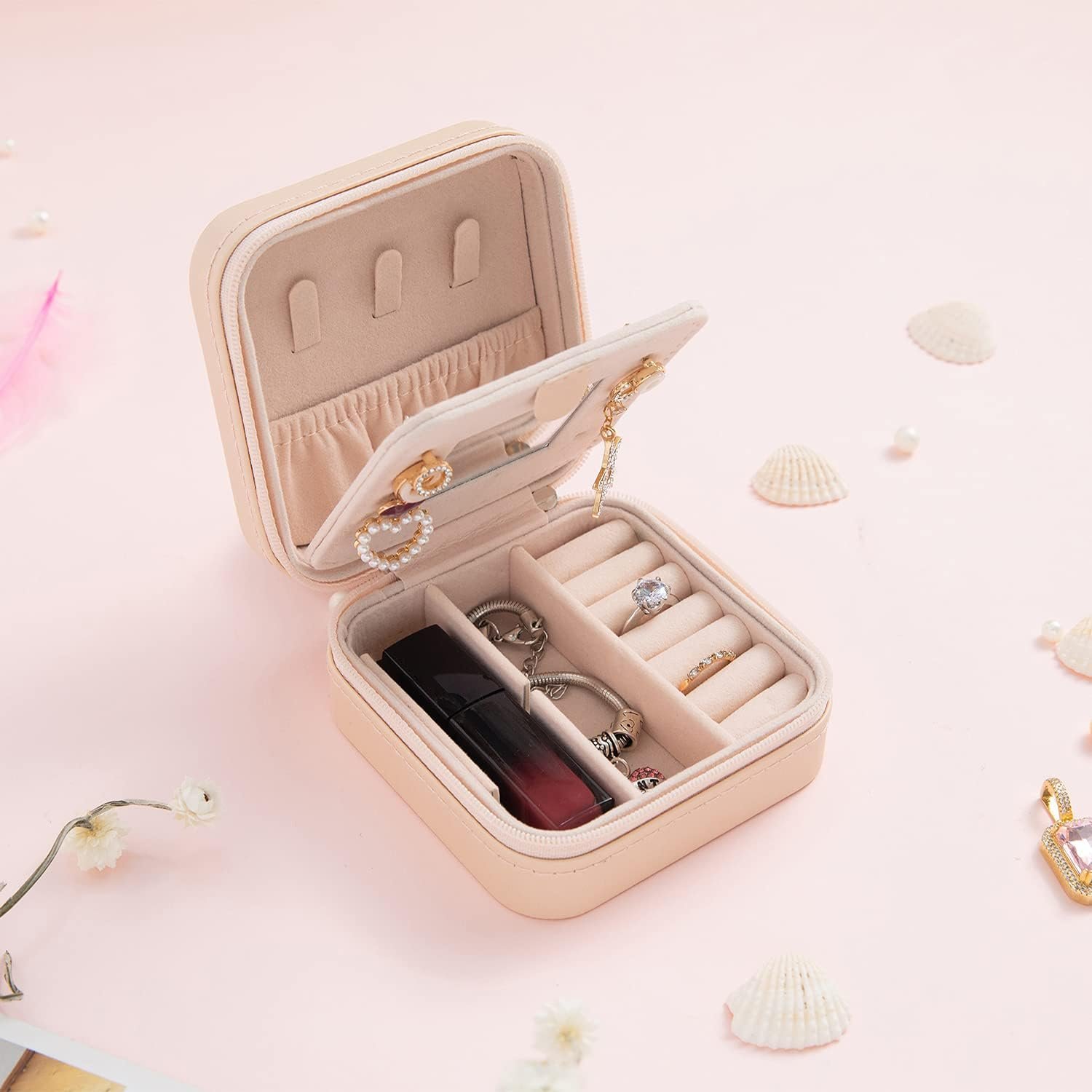 KElofoN Travel jewelry case Travel jewelry box Tra... - Image 7