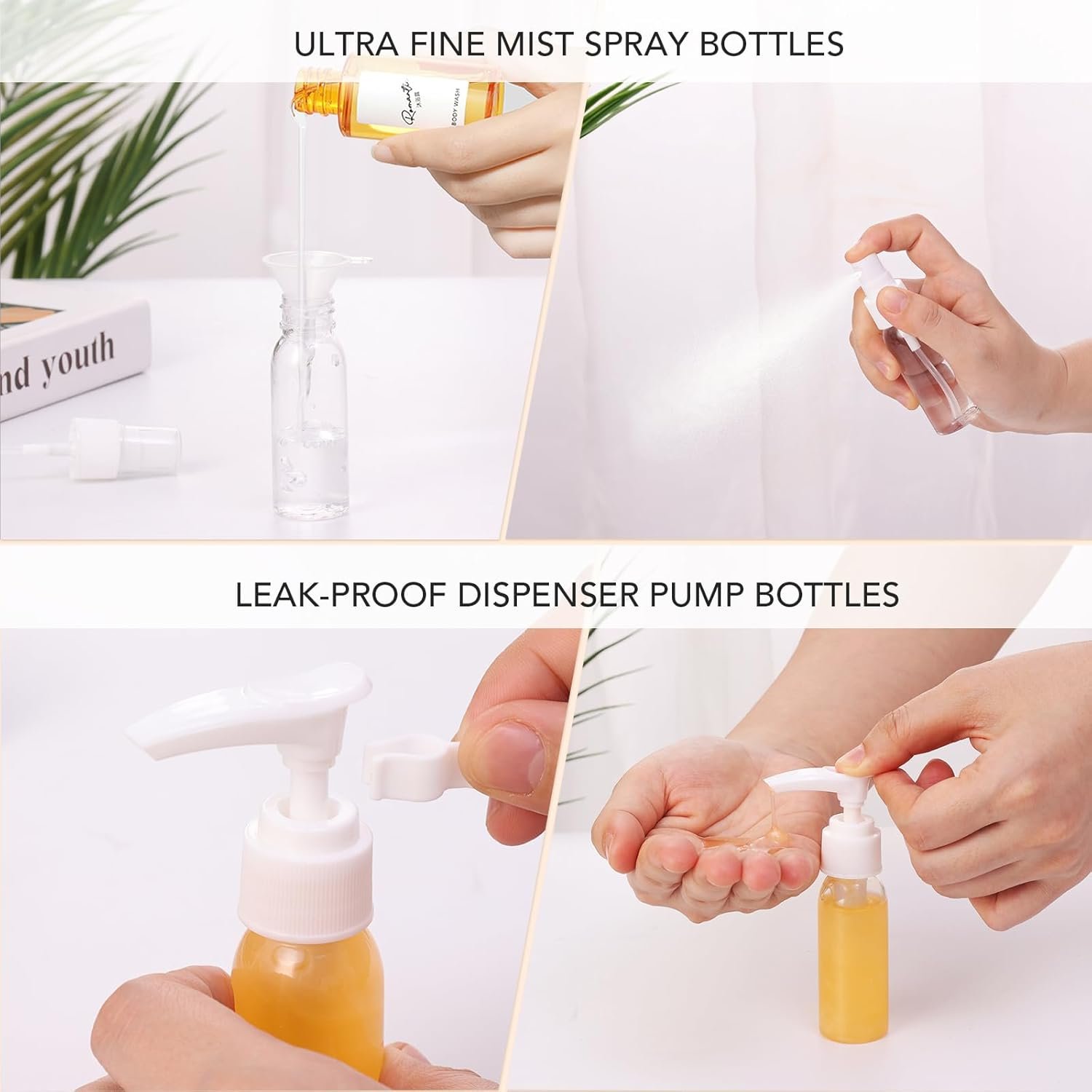 Muslish 21 Pack Travel Bottles for Toiletries, Lea... - Image 7