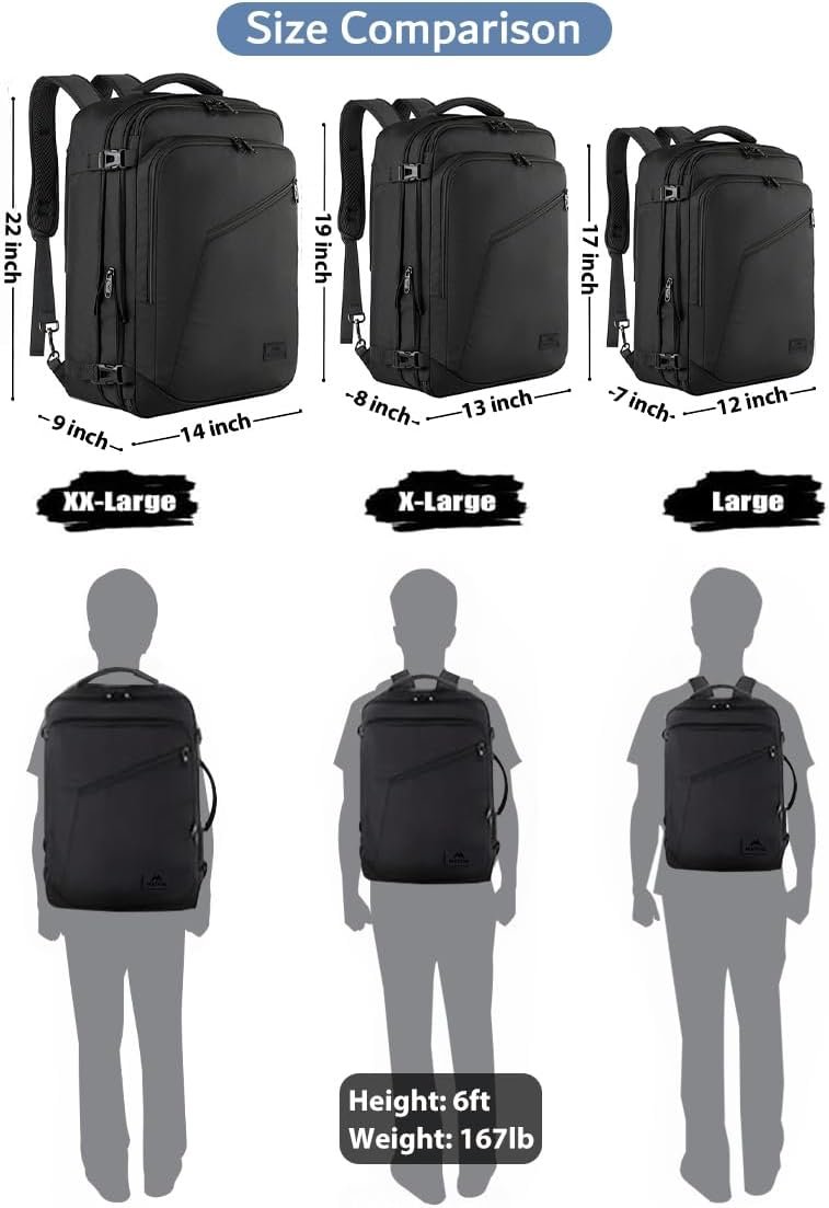 MATEIN Carry on Backpack, Extra Large Expandable T... - Image 9