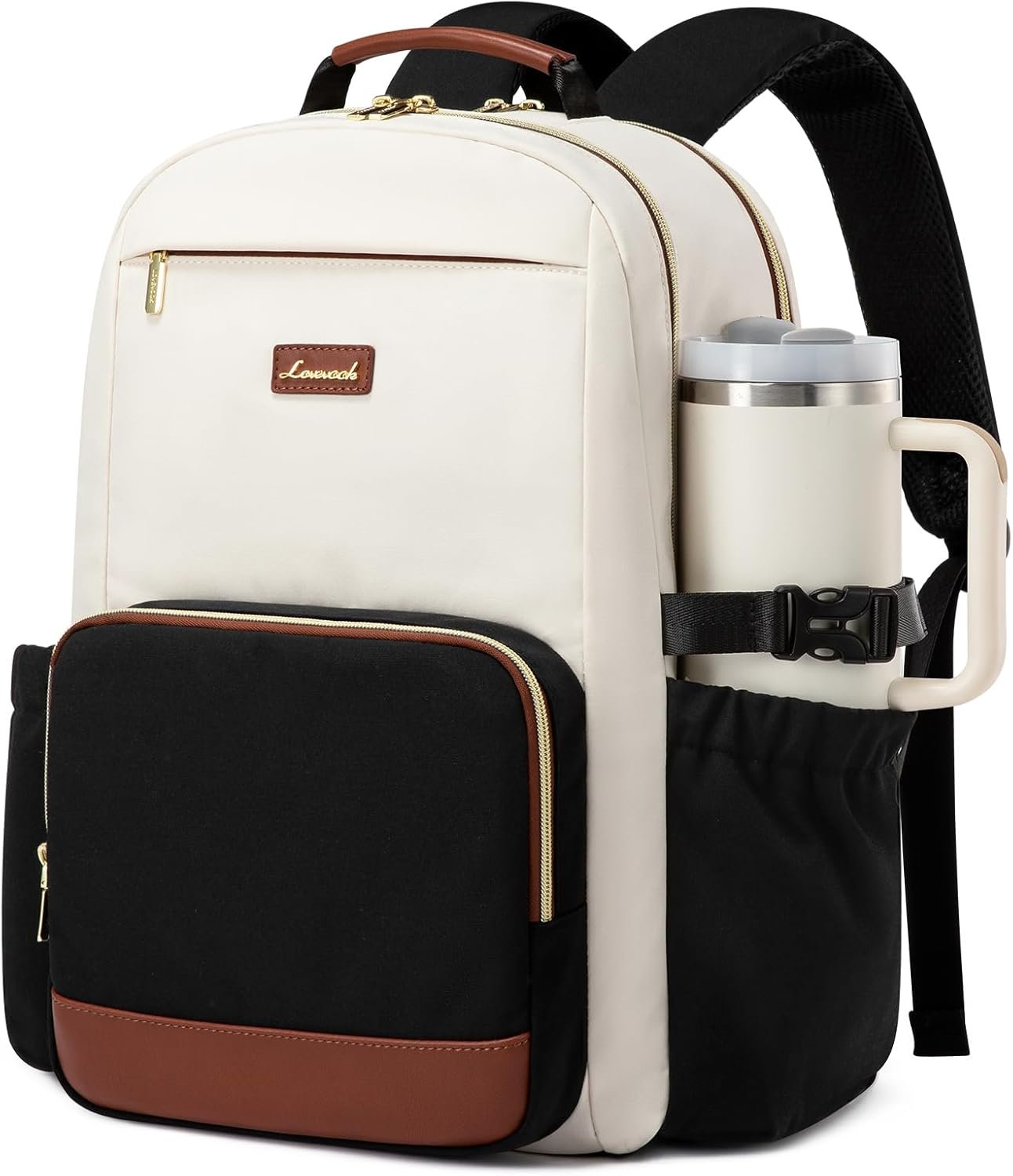 LOVEVOOK Laptop Backpack for Women with Pouch Pock... - Image 2