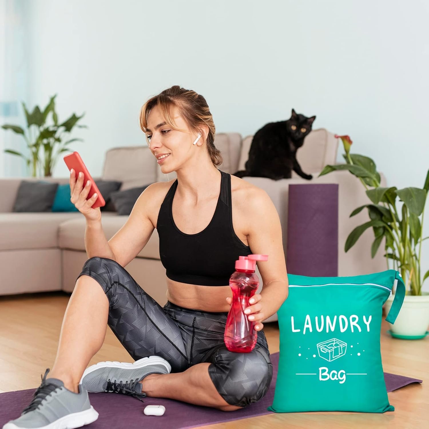 2 Pcs Large Travel Laundry Bags - Waterproof Wet/D... - Image 9