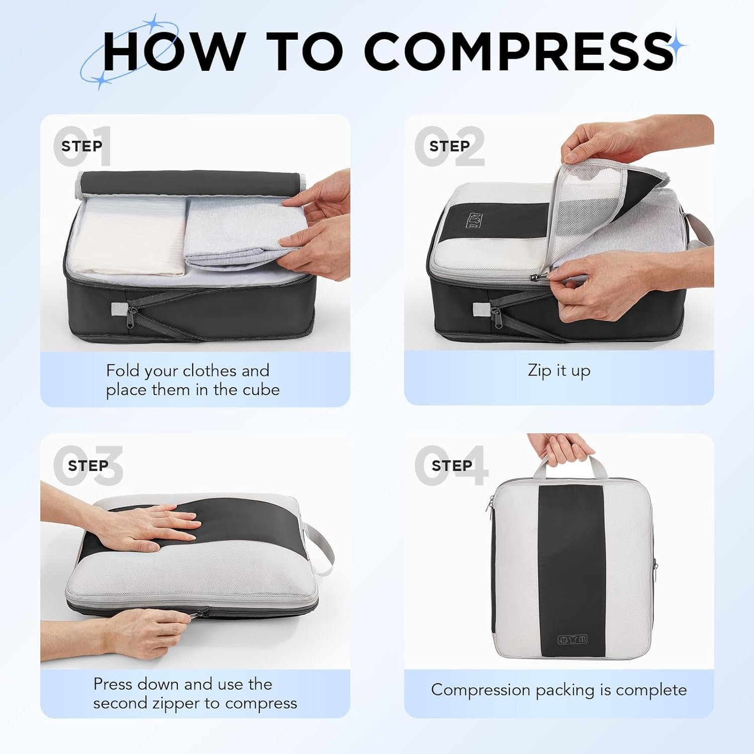 OlarHike 10 Set Compression Packing Cubes for Trav... - Image 4