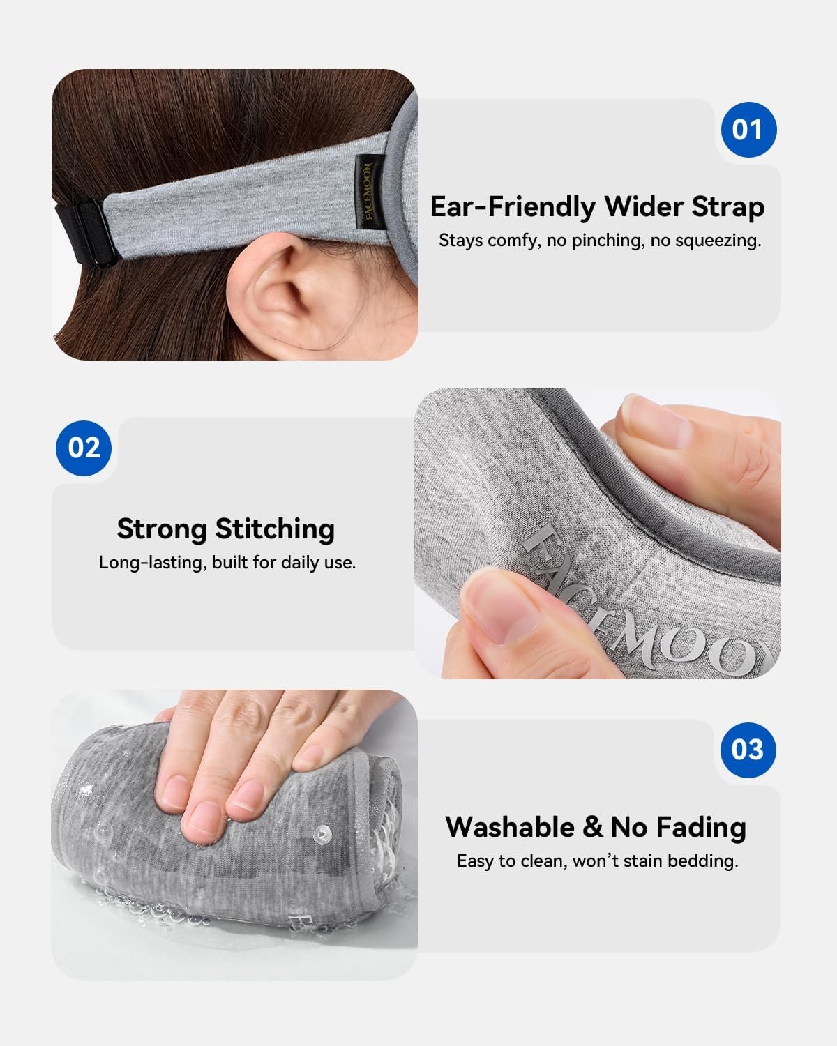 Weighted Eye Mask for Sleeping - 3D Blackout Sleep... - Image 6
