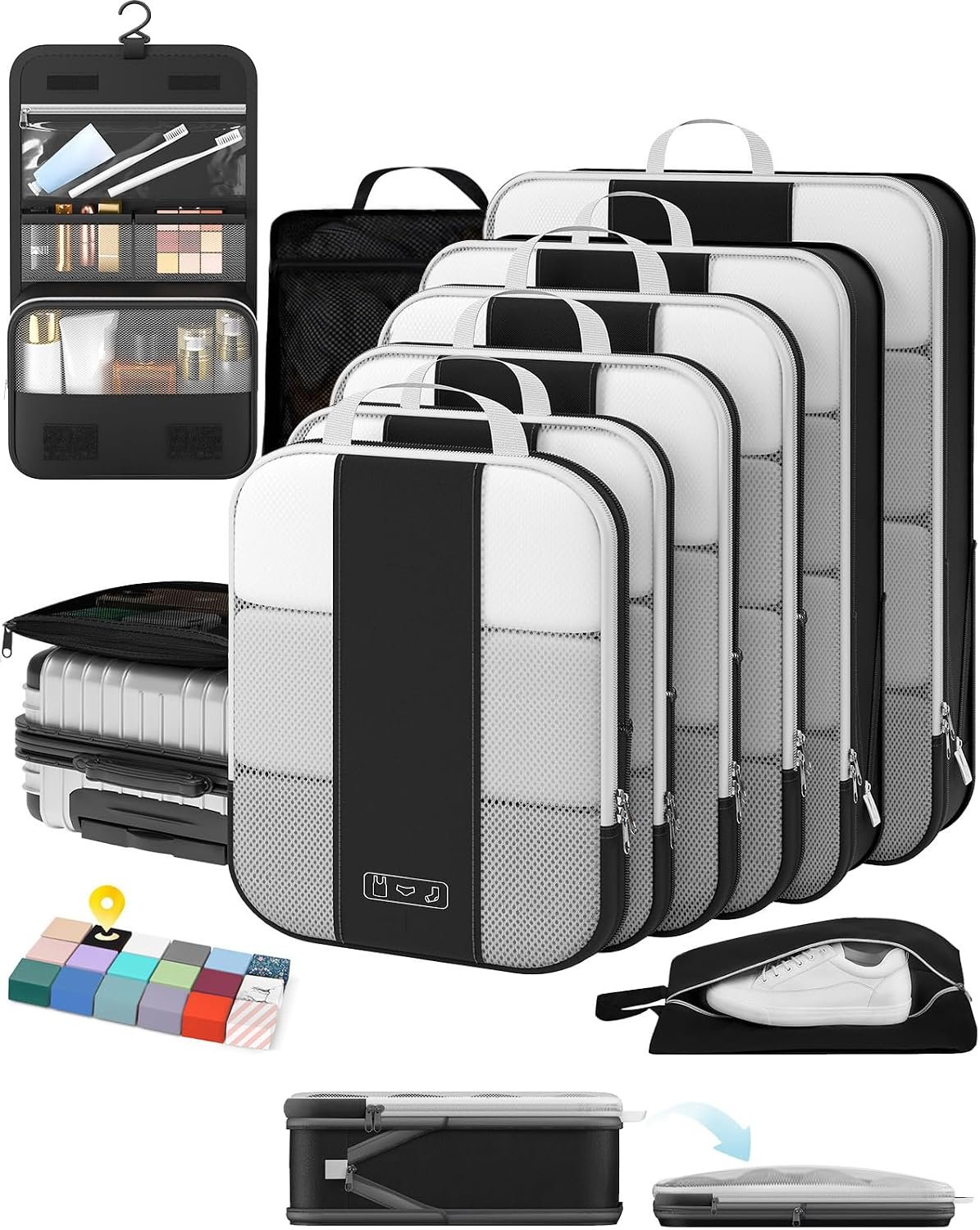 OlarHike 10 Set Compression Packing Cubes for Trav... - Image 2