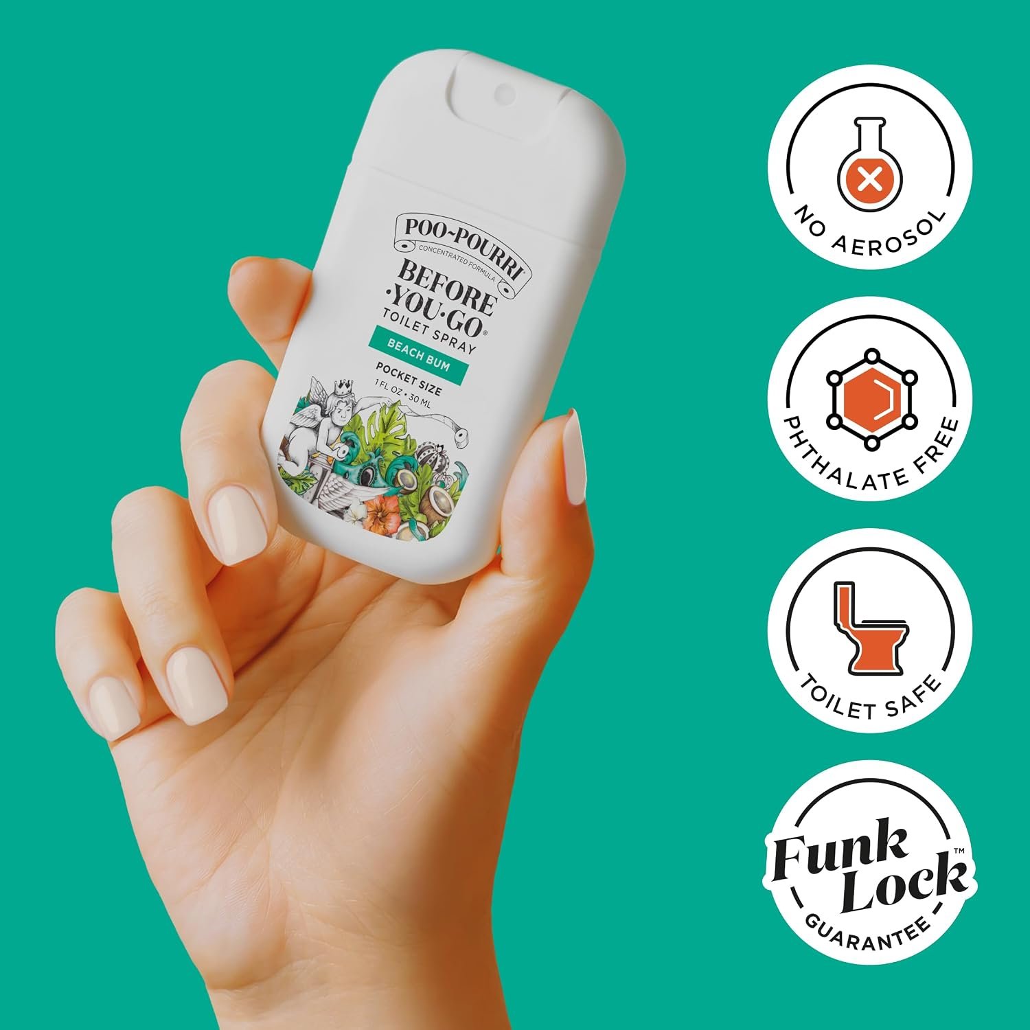 Poo-Pourri Before-You-Go Pocket Toilet Spray, Trav... - Image 6