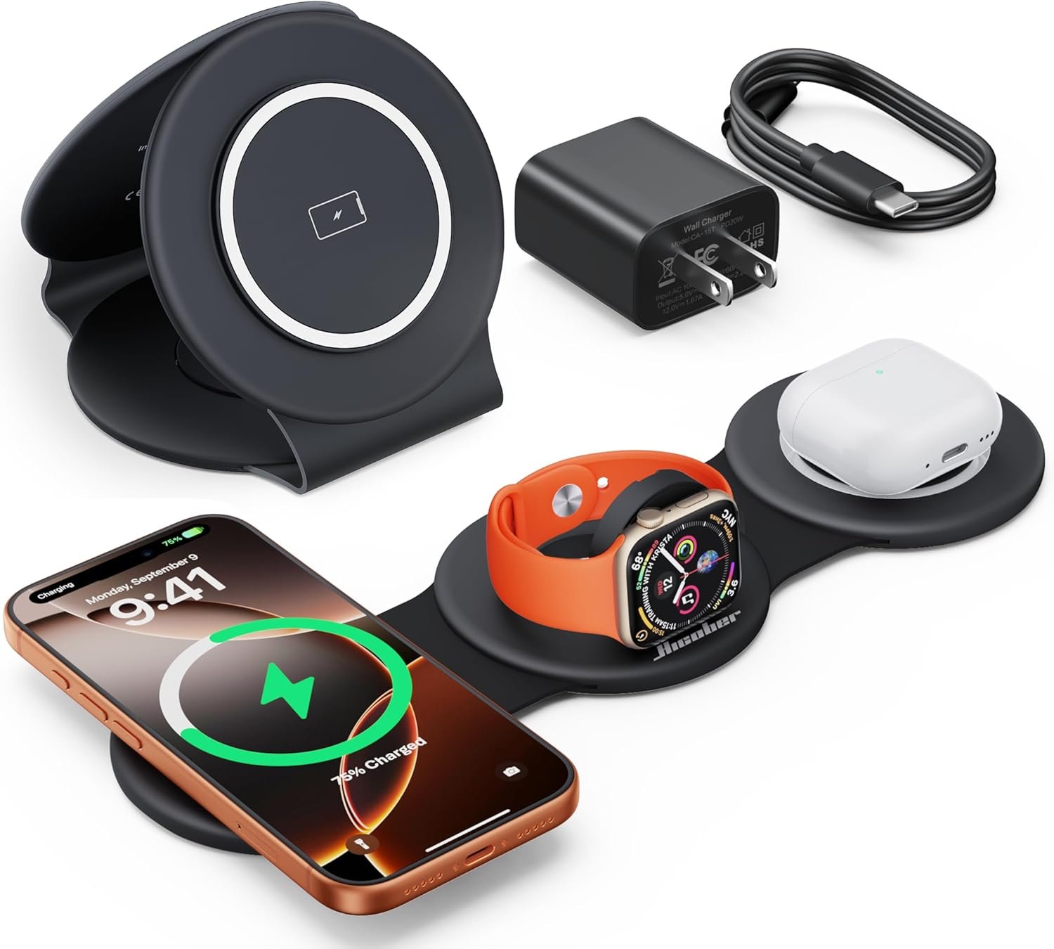 HICOBER 3 in 1 Charging Station for Multiple Apple... - Image 2