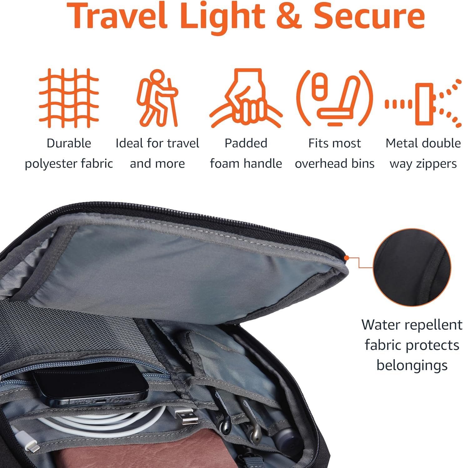 Amazon Basics Travel Laptop Backpack with Multiple... - Image 4