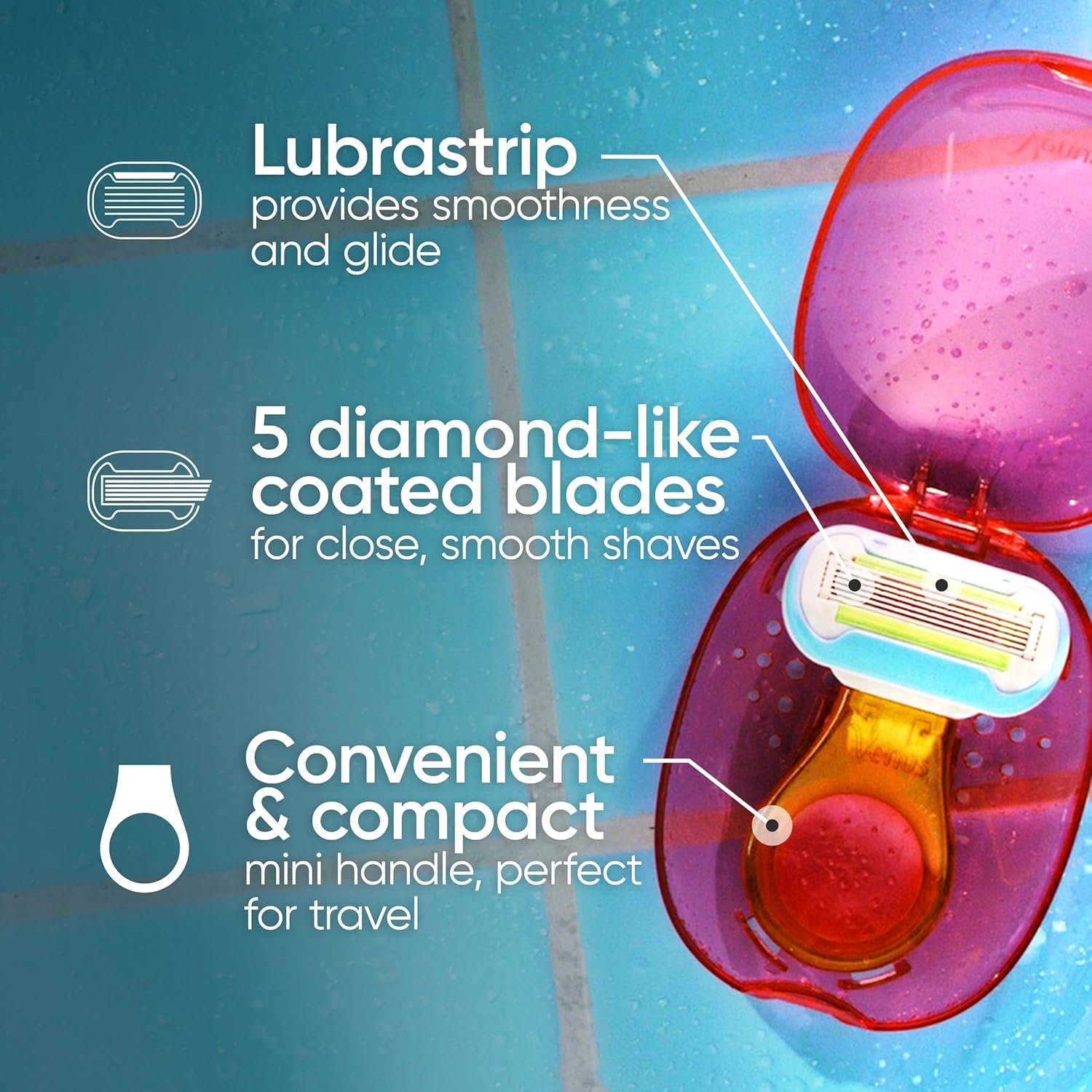 Gillette Venus Extra Smooth Travel Razor Kit for W... - Image 3