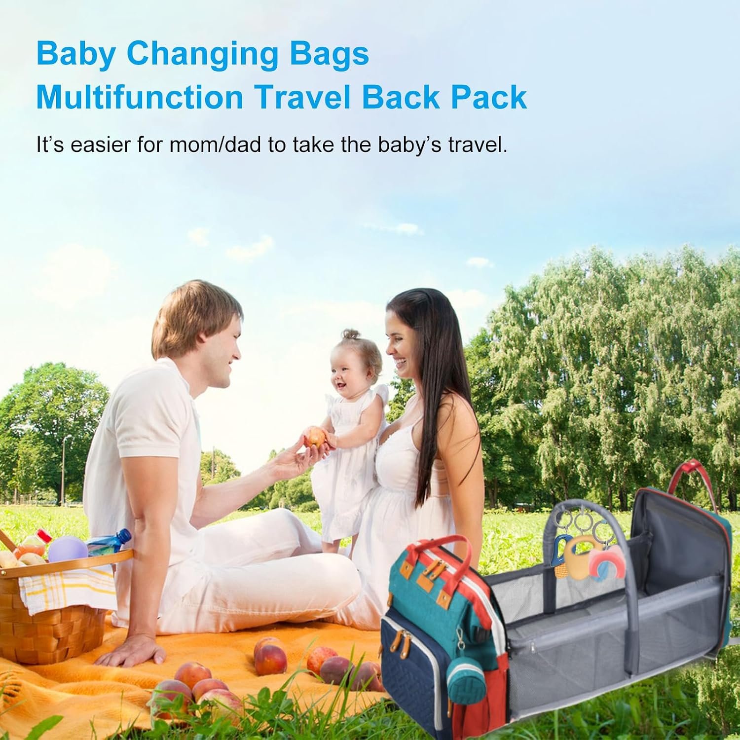 Jeryswet Baby Diaper Bags with Changing Station, W... - Image 8