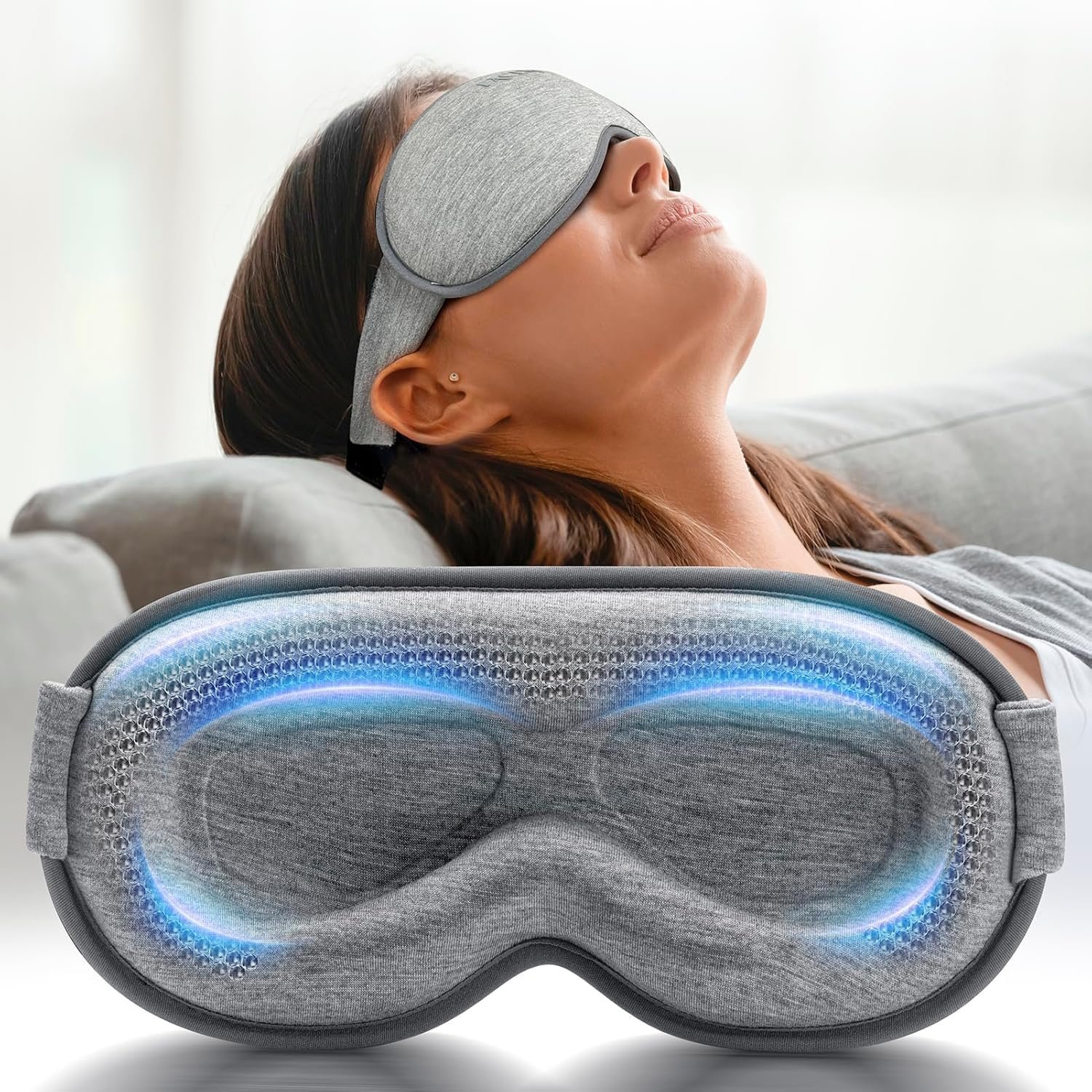 Weighted Eye Mask for Sleeping - 3D Blackout Sleep... - Image 2