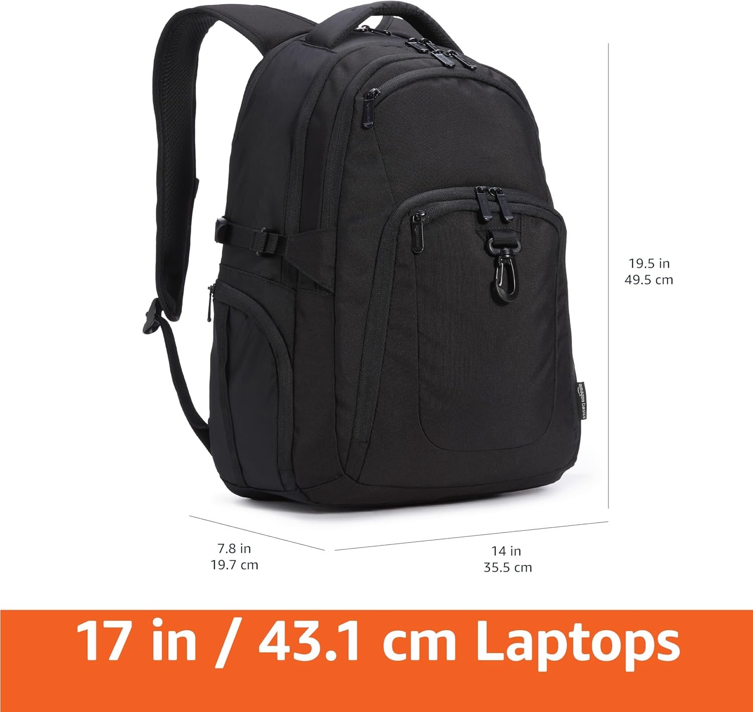 Amazon Basics Travel Laptop Backpack with Multiple... - Image 5