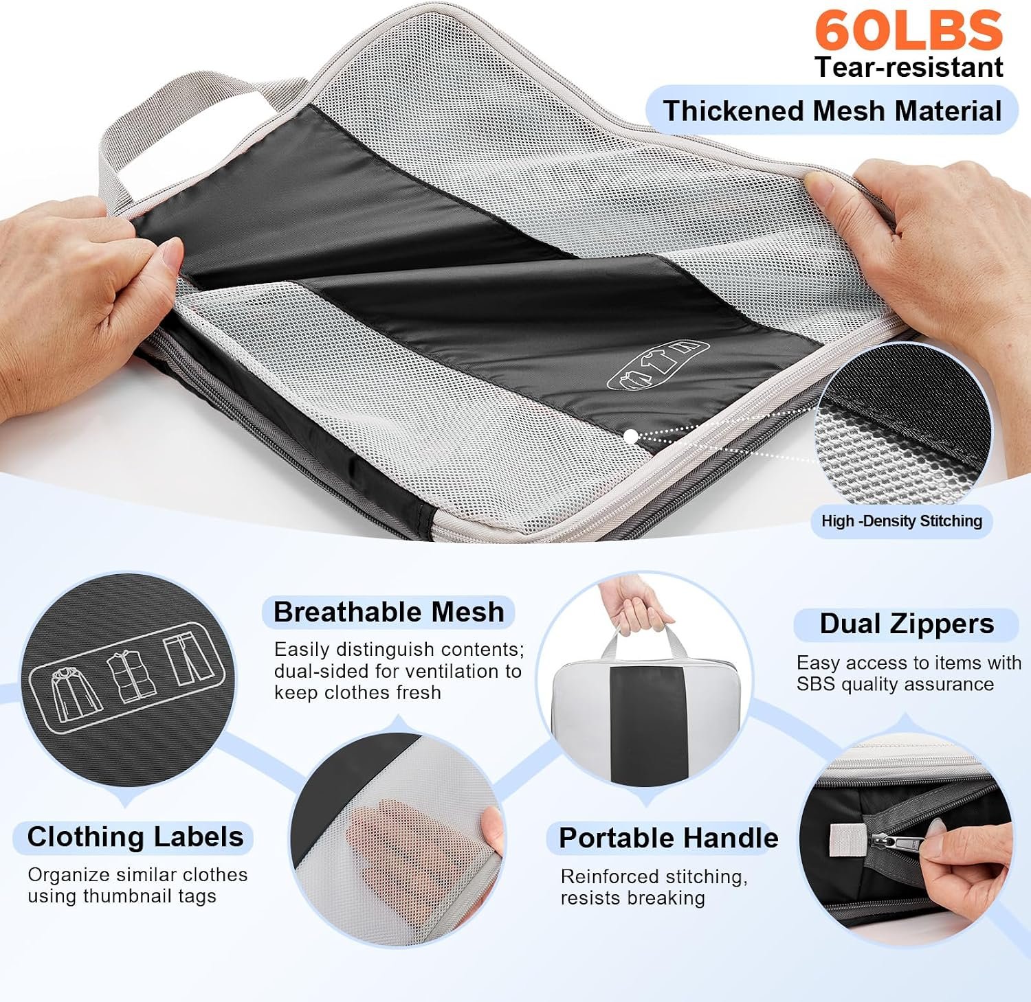 OlarHike 10 Set Compression Packing Cubes for Trav... - Image 8