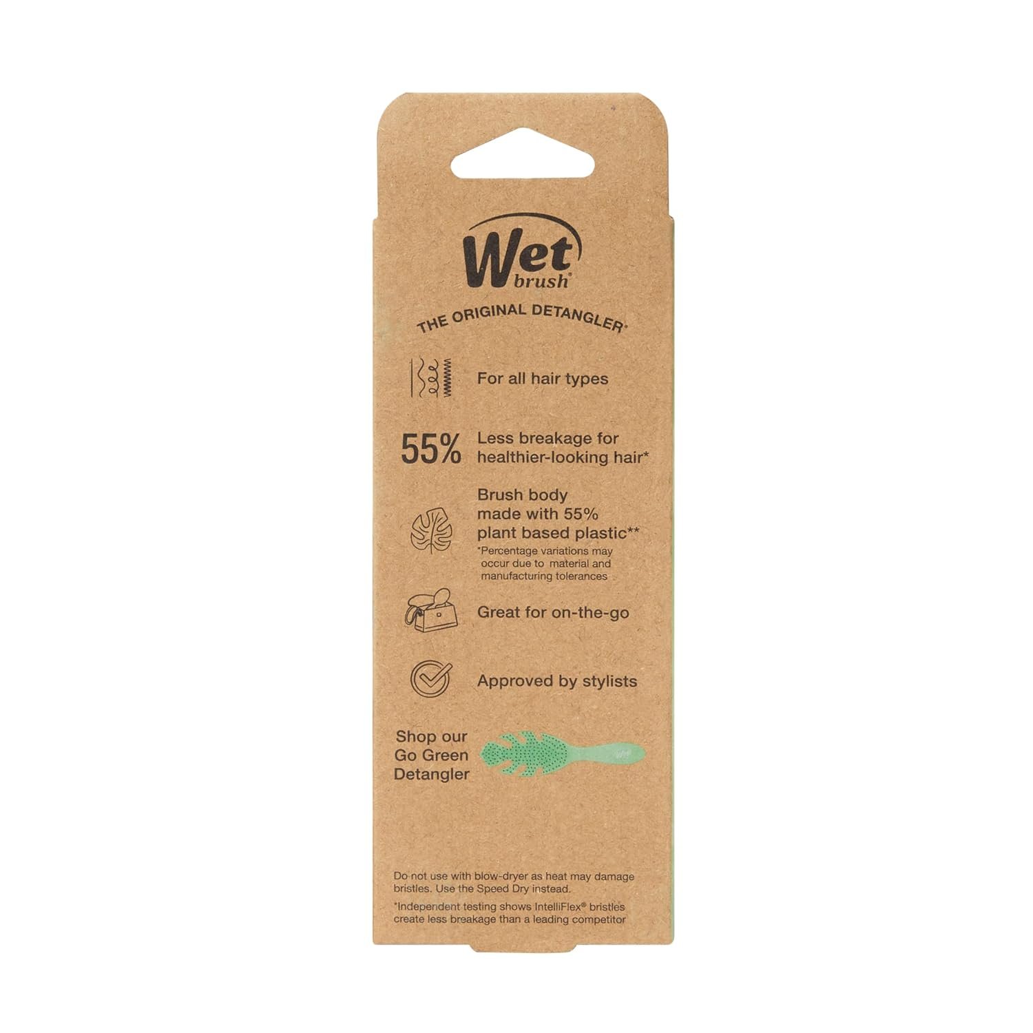 Wet Brush Go Green Mini Detangler, Green - Detangl... - Image 13