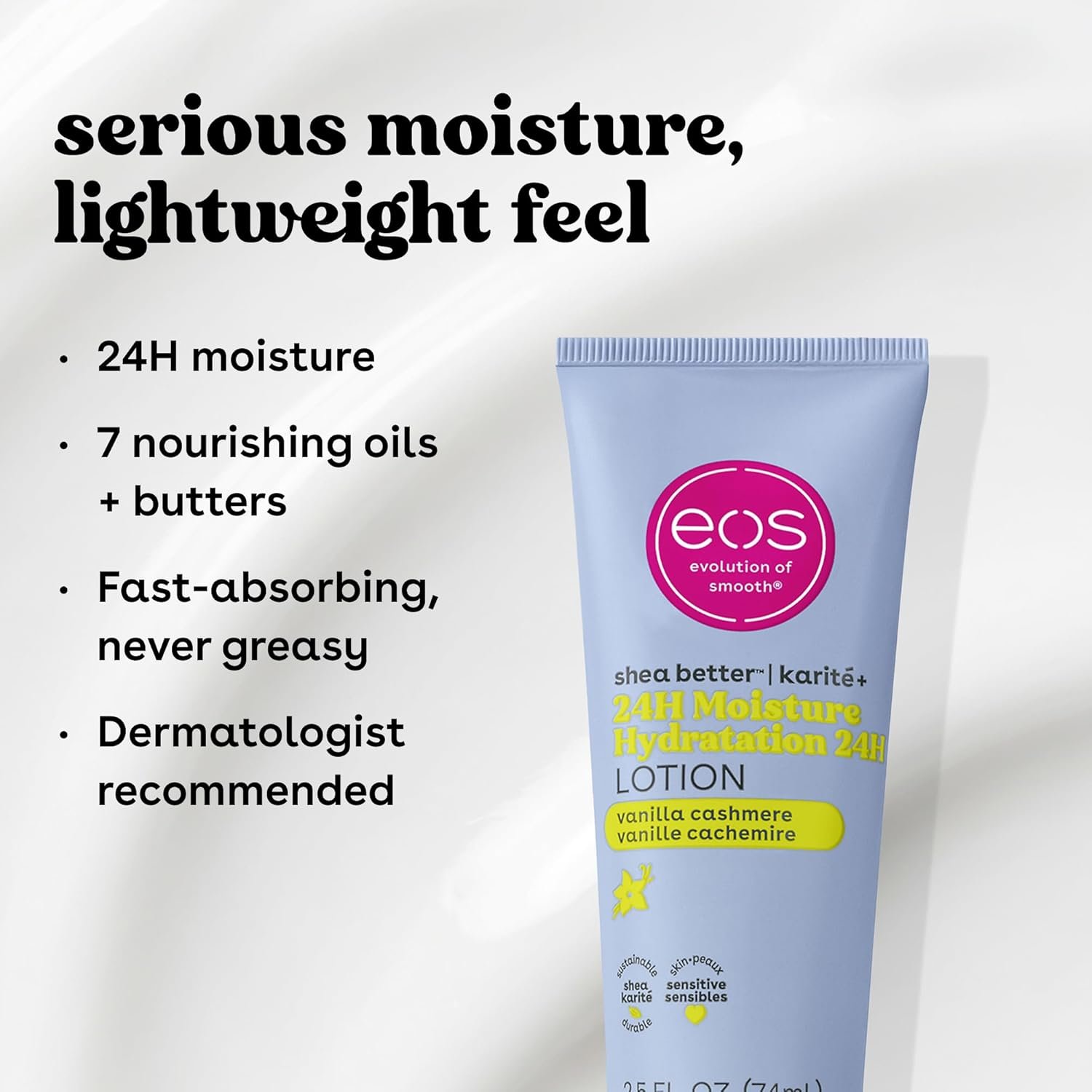 eos 24H Moisture Travel Body Lotion- Vanilla Cashm... - Image 5