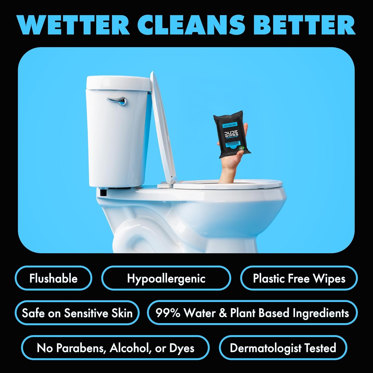 DUDE Wipes Unscented Adult Flushable Travel Wipes,... - Image 4